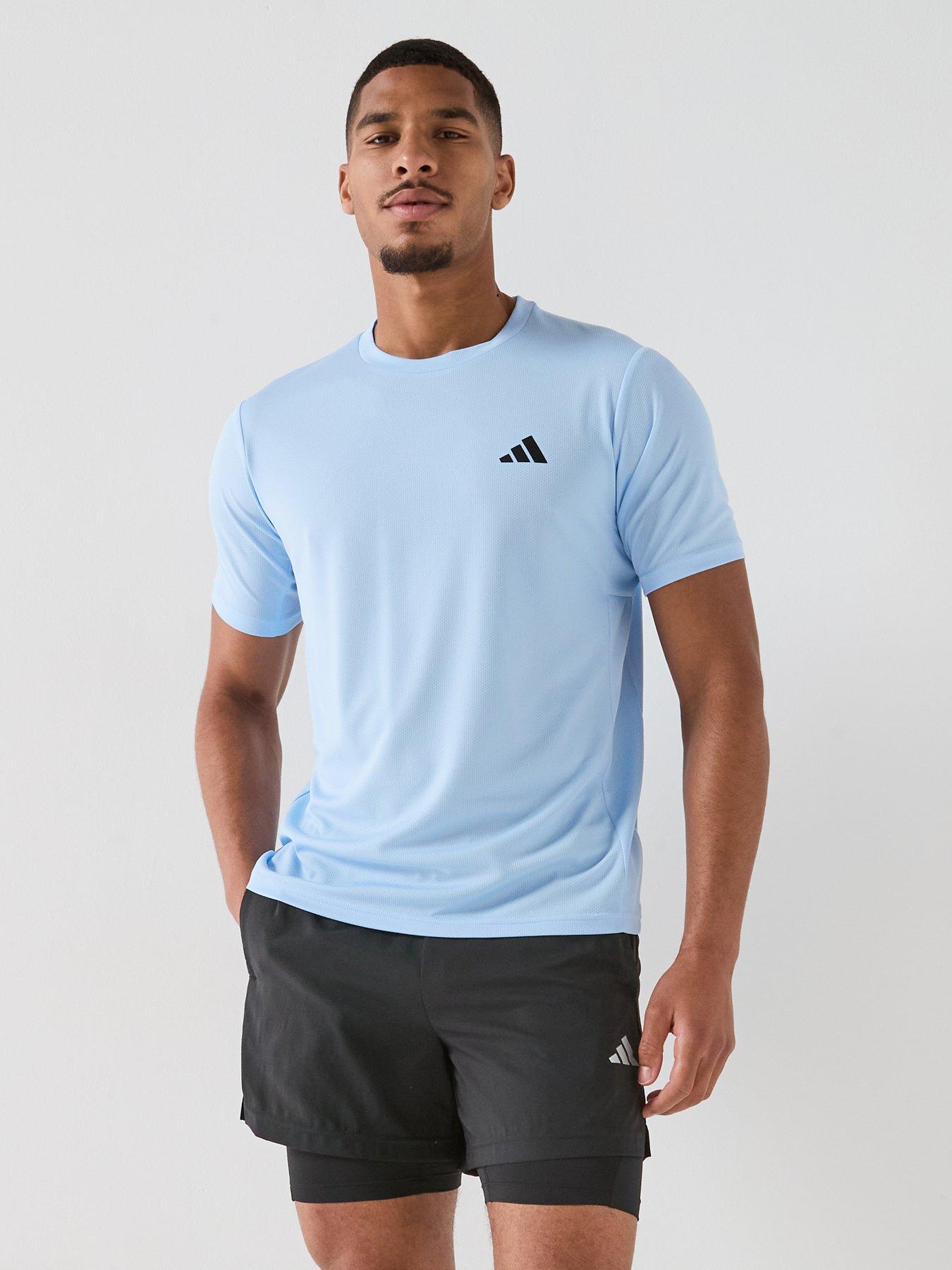 adidas Mens Training Workout Essentials T-Shirt - Blue