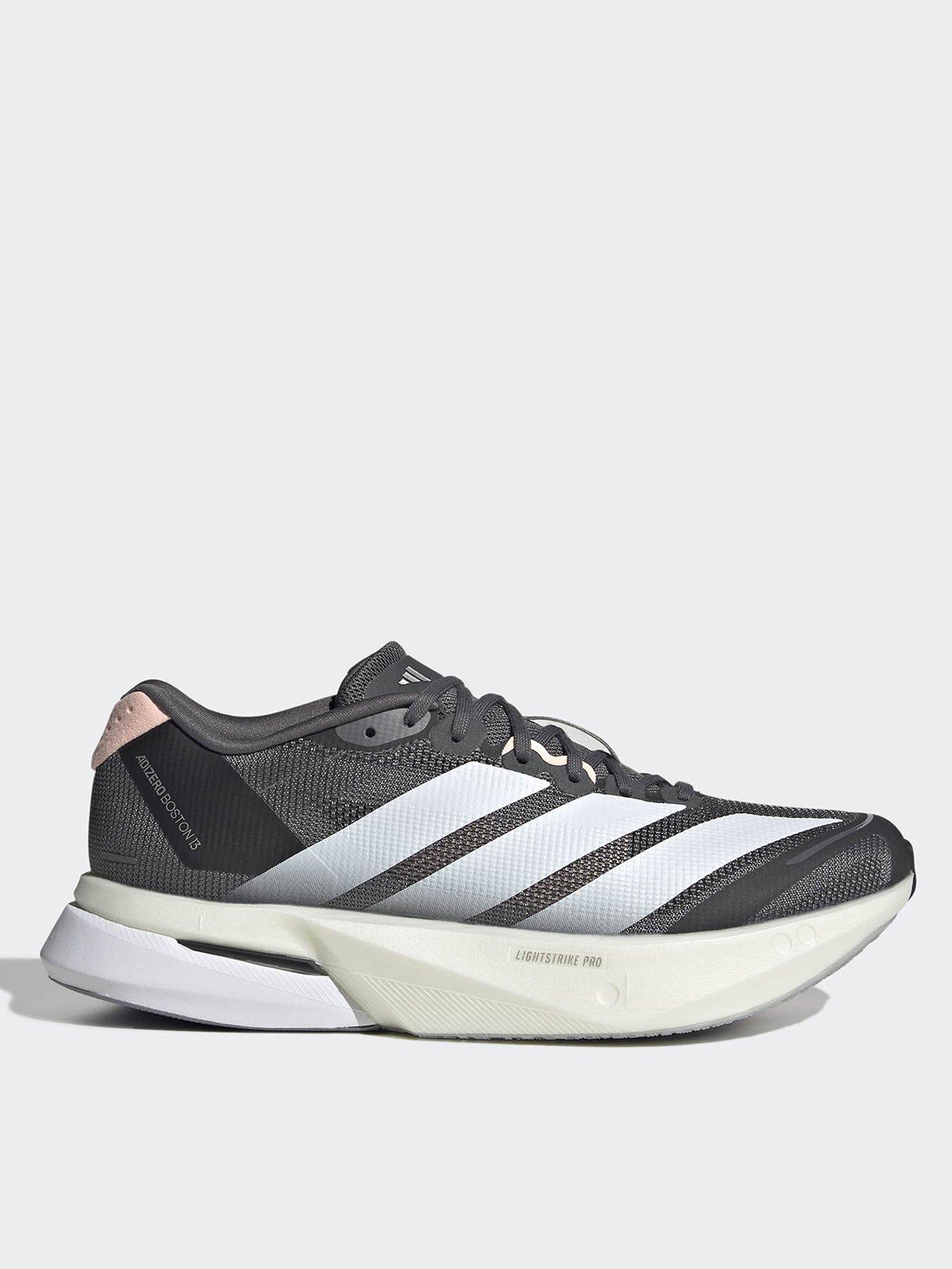 adidas Womens Running Adizero Boston 13 Trainer, Grey, Size 7, Women