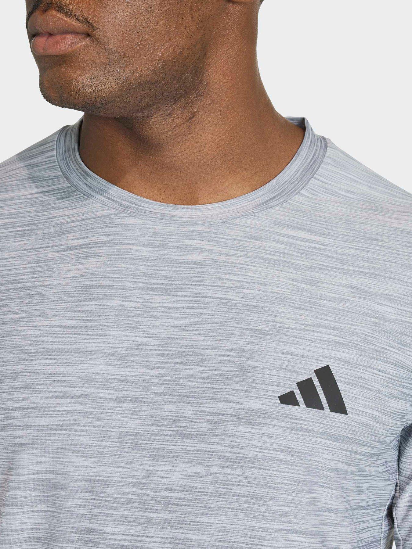 Image 4 of 5 of adidas Mens Training Workout Essentials T-shirt - Grey