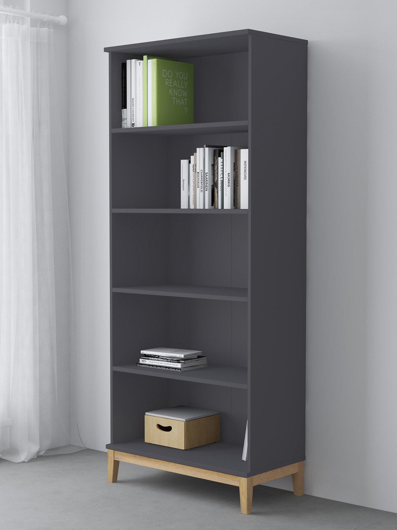 Cosmoliving By Cosmopolitan Pelle Bookcase With 4 Shelves