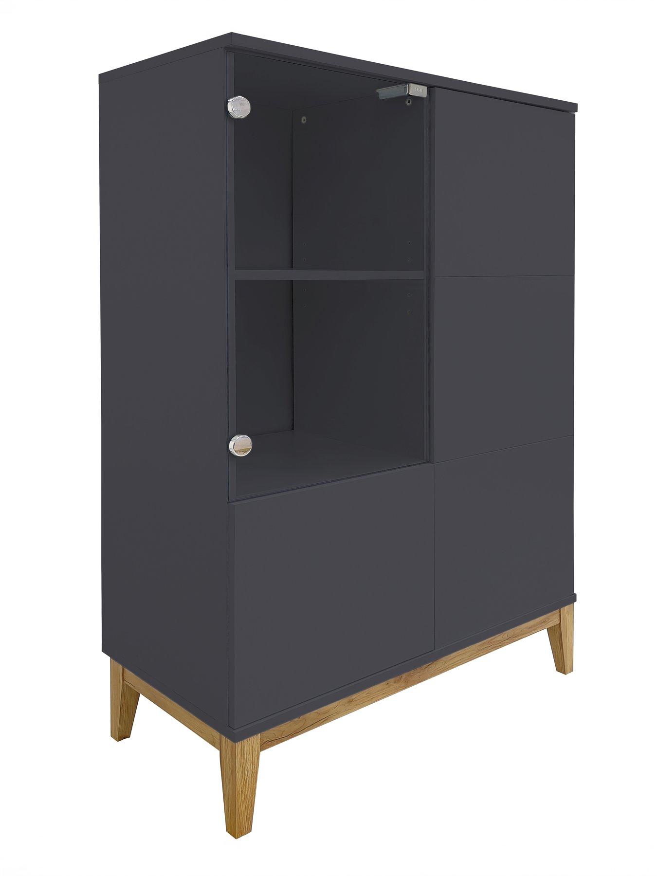 Image 3 of 7 of Dorel Home Pelle Cabinet - Grey