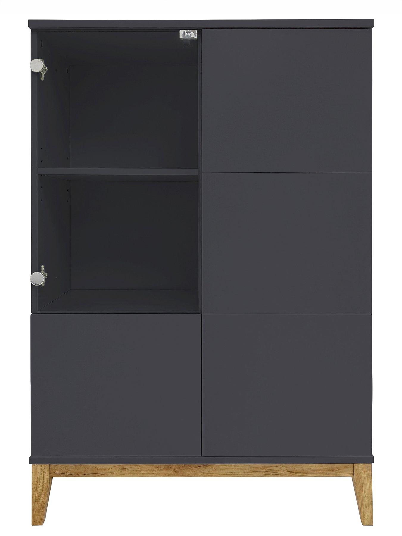 Image 4 of 7 of Dorel Home Pelle Cabinet - Grey