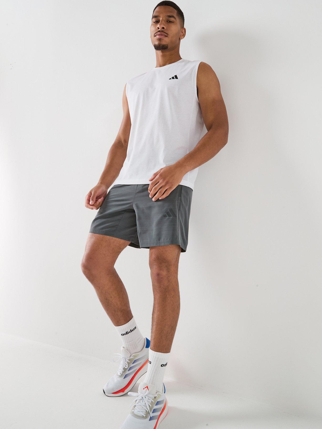 Image 3 of 6 of adidas Mens Training Workout Essentials Shorts - Black