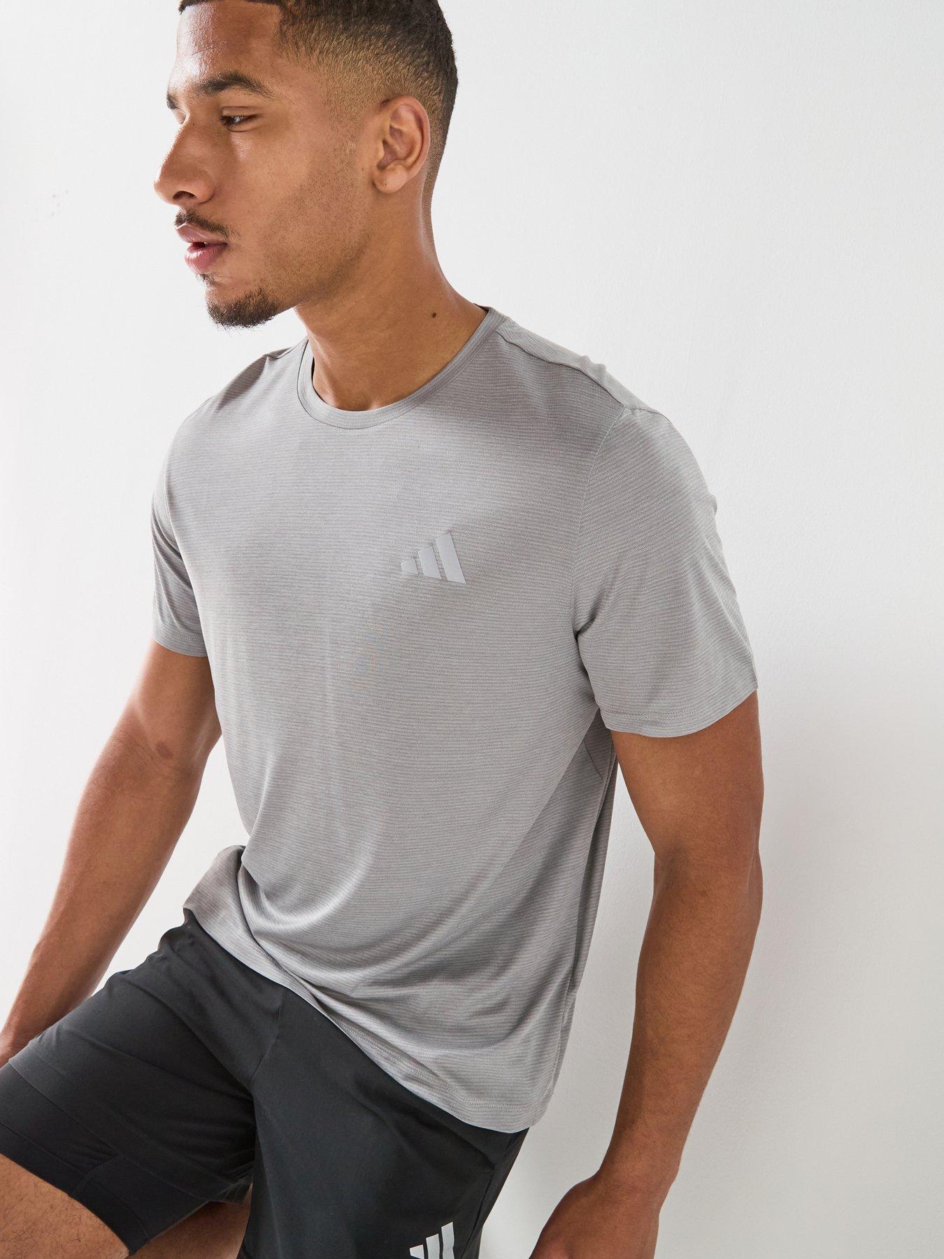 adidas Mens Running Adi365 Essentials T-Shirt - Grey