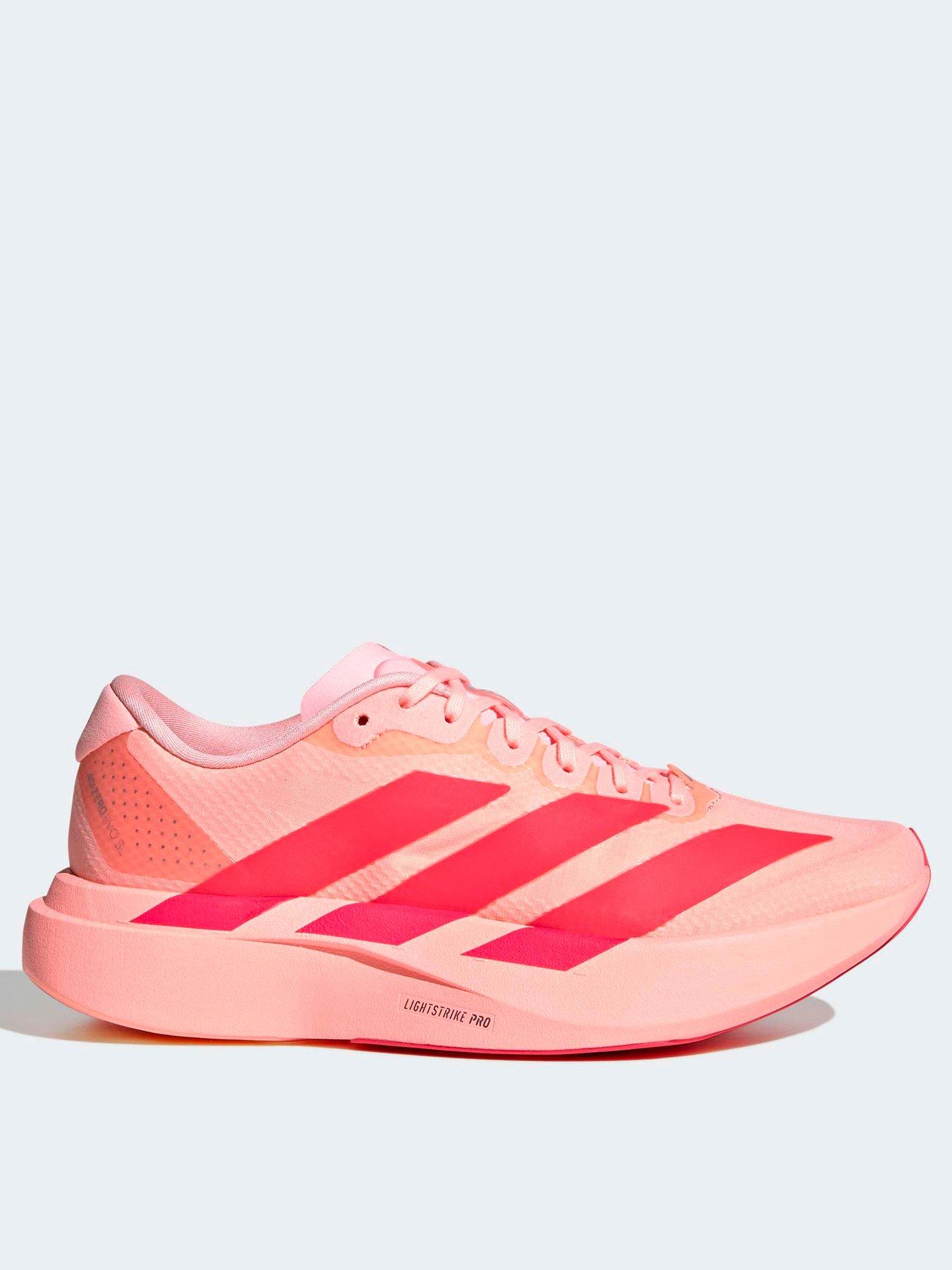 Image 1 of 7 of adidas Womens Running Adizero Evo Sl Woven Trainer - Pink