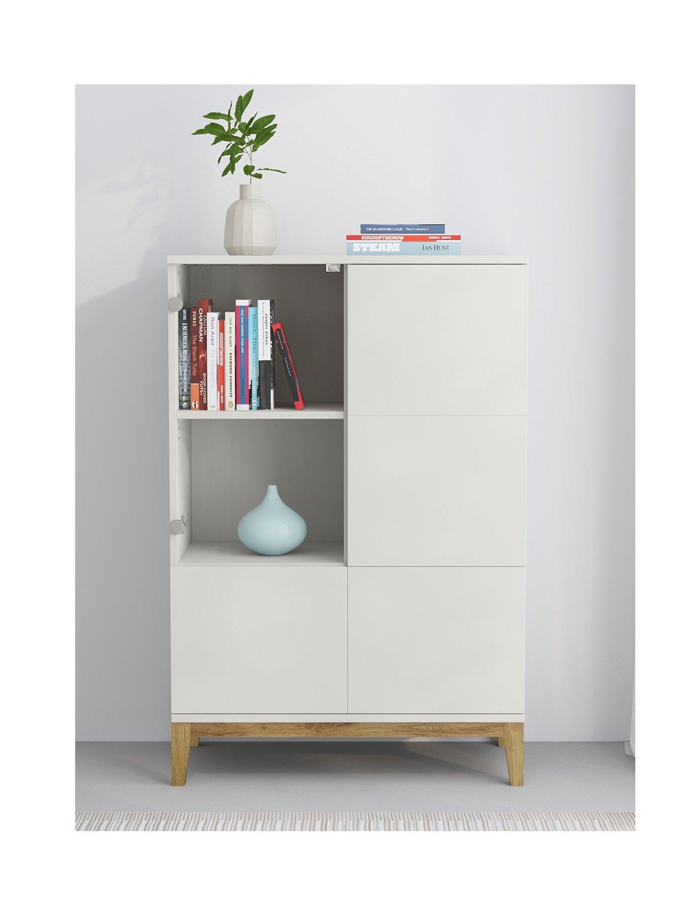 Image 2 of 7 of Dorel Home Pelle Cabinet - White