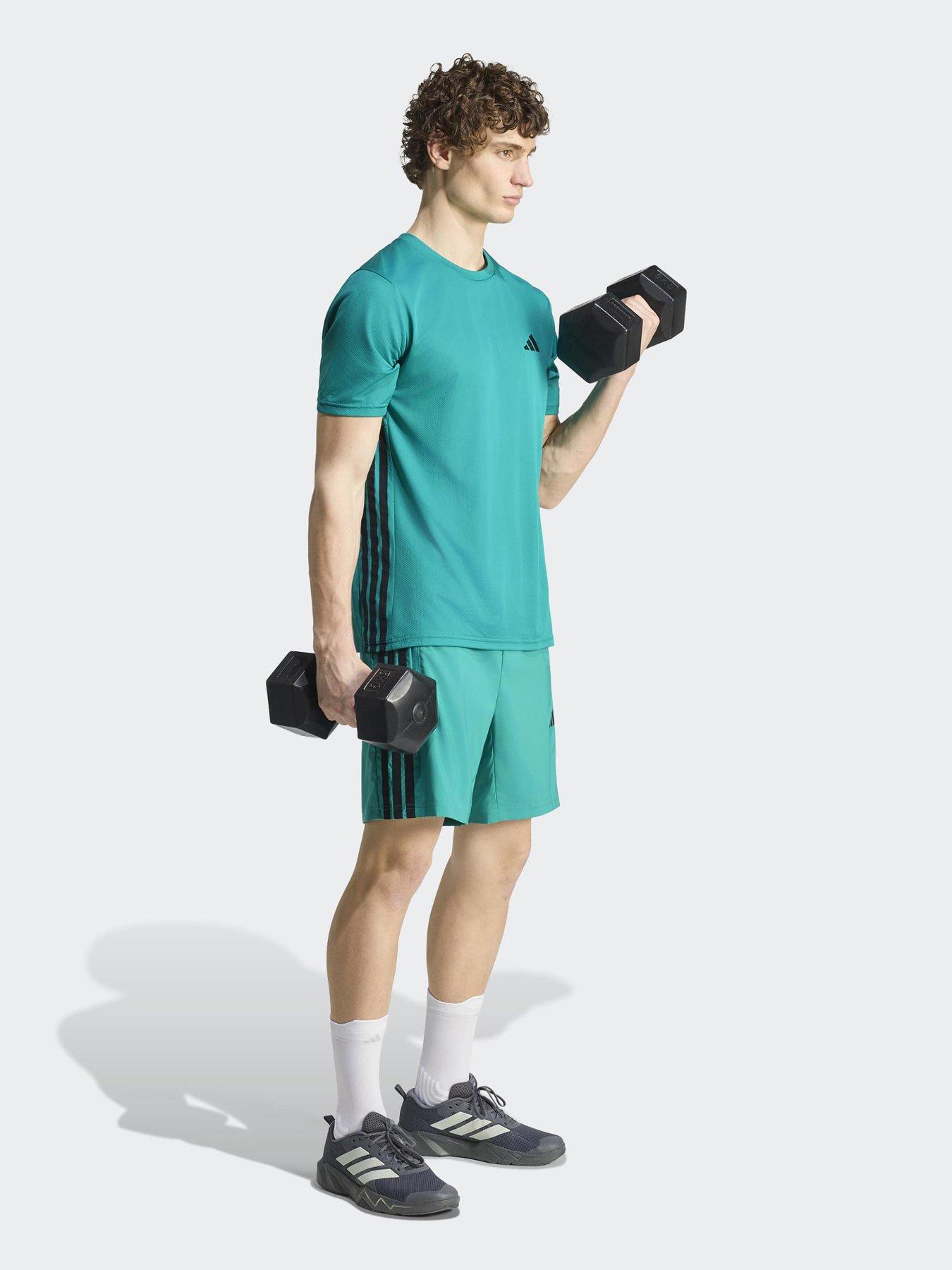 Image 1 of 5 of adidas Mens Training Workout Essentials T-shirt - Green