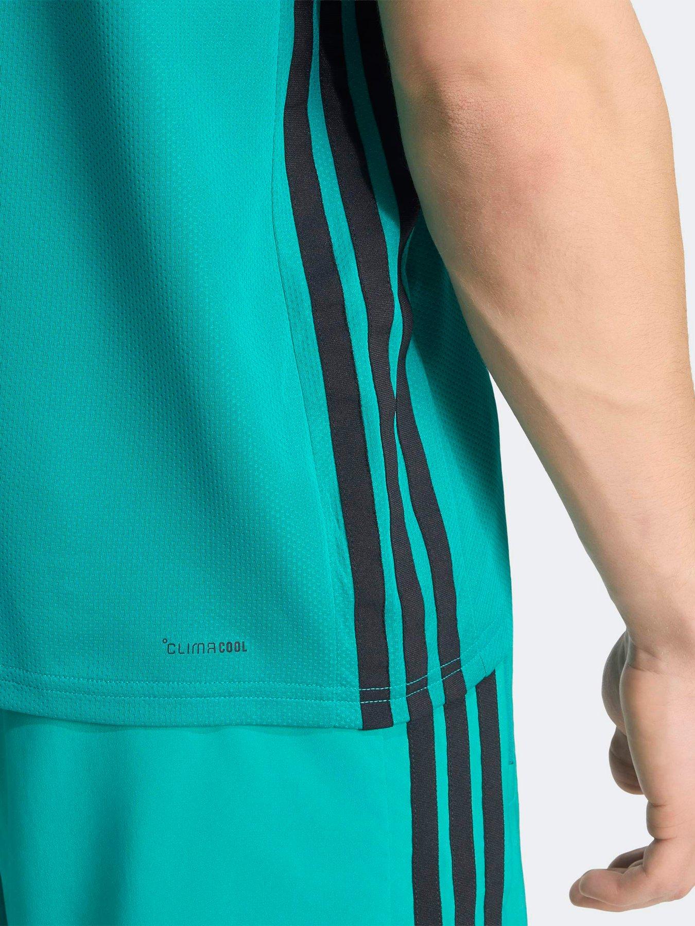 Image 5 of 5 of adidas Mens Training Workout Essentials T-shirt - Green