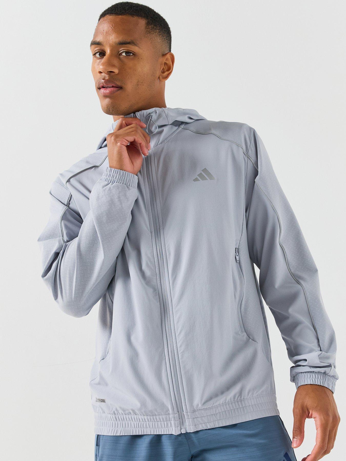 adidas Men's Training Intensity Tracksuit Top - Silver
