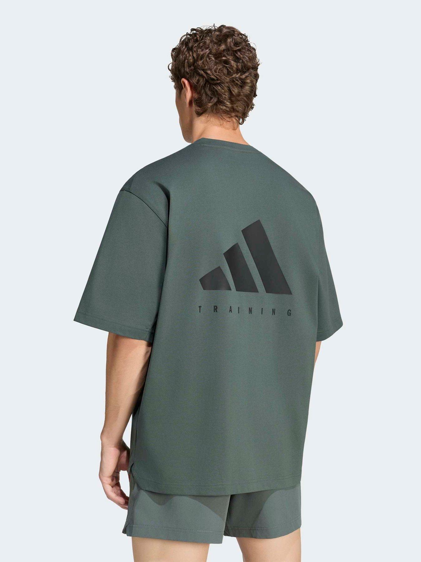 Image 2 of 6 of adidas Mens Training Oversize Tee - Green