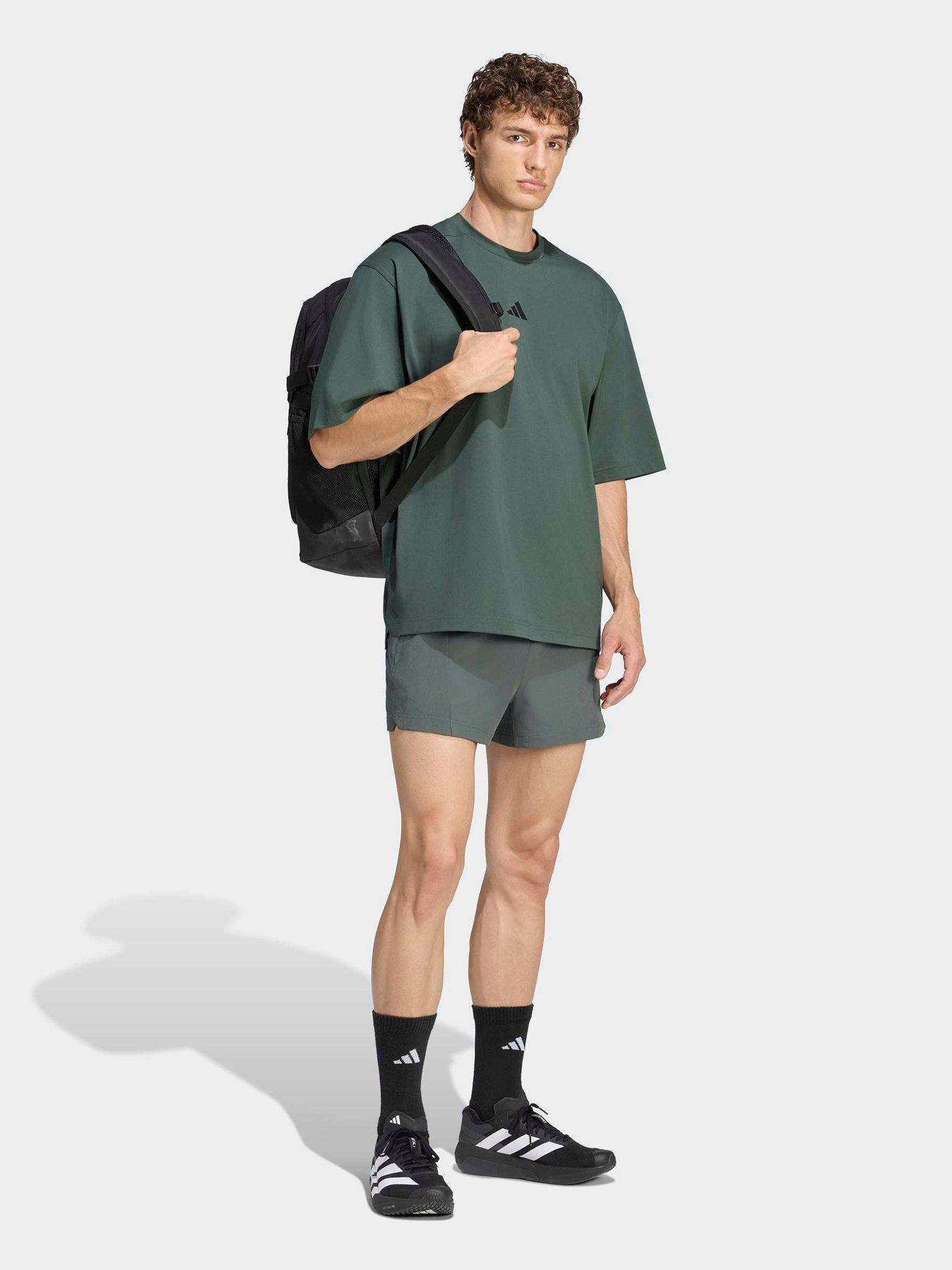 Image 4 of 6 of adidas Mens Training Oversize Tee - Green
