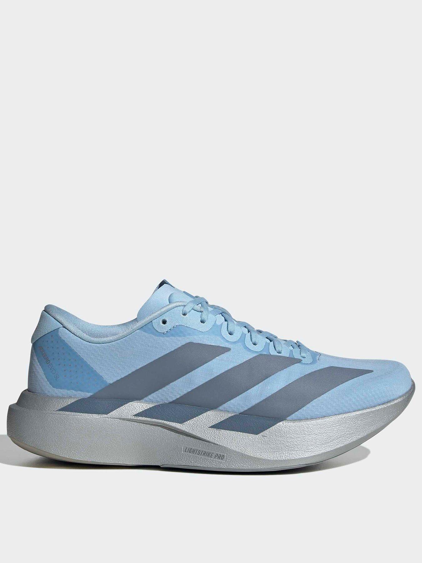 adidas Womens Running Adizero Evo Sl Woven Trainer, Blue, Size 4.5, Women