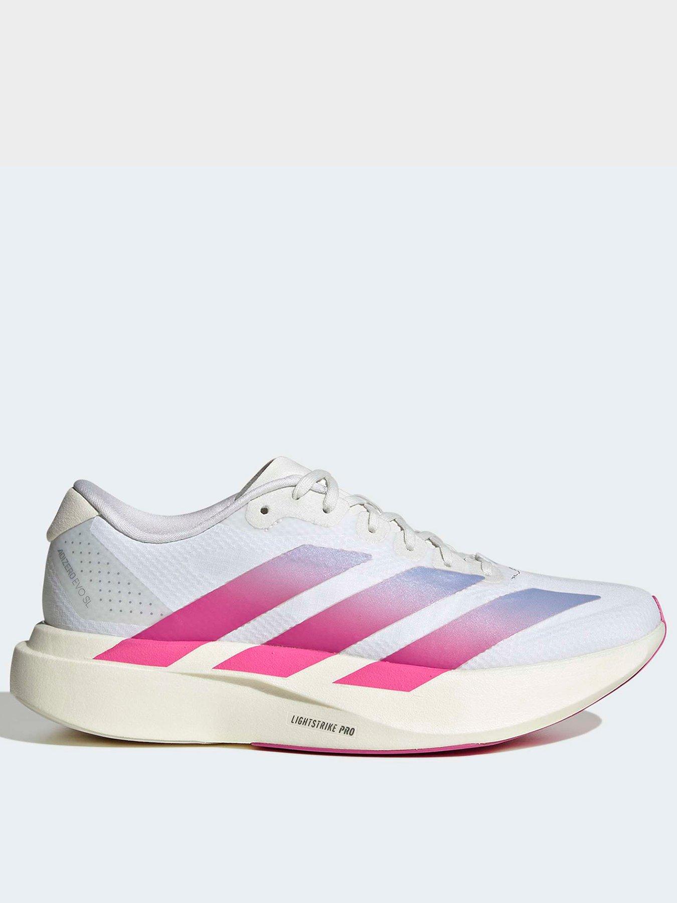 adidas Womens Running Adizero Evo Sl Woven Trainer, White, Size 4.5, Women