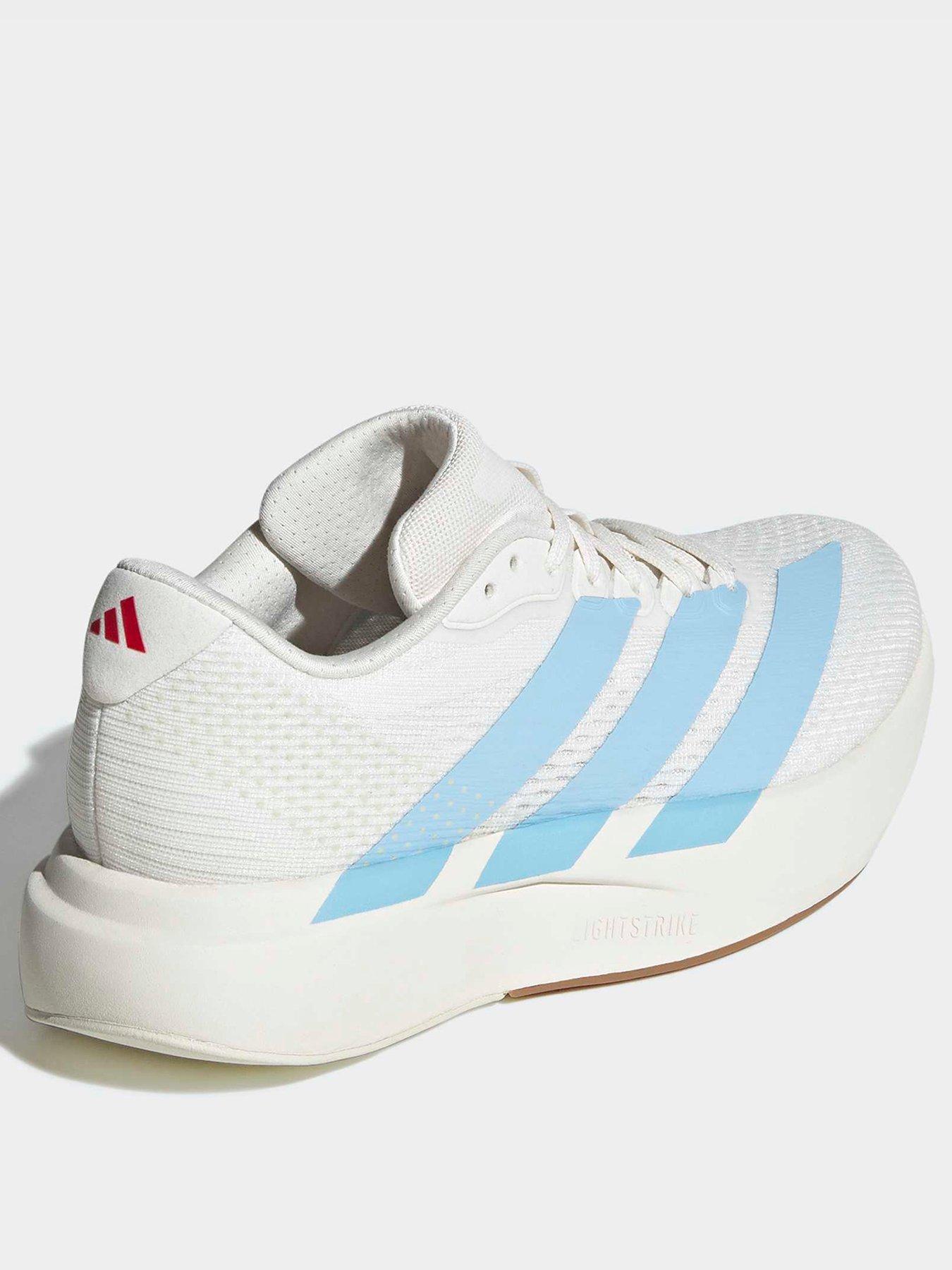 Image 3 of 6 of adidas Womens Adizero Pacer Trainer - White/ Blue