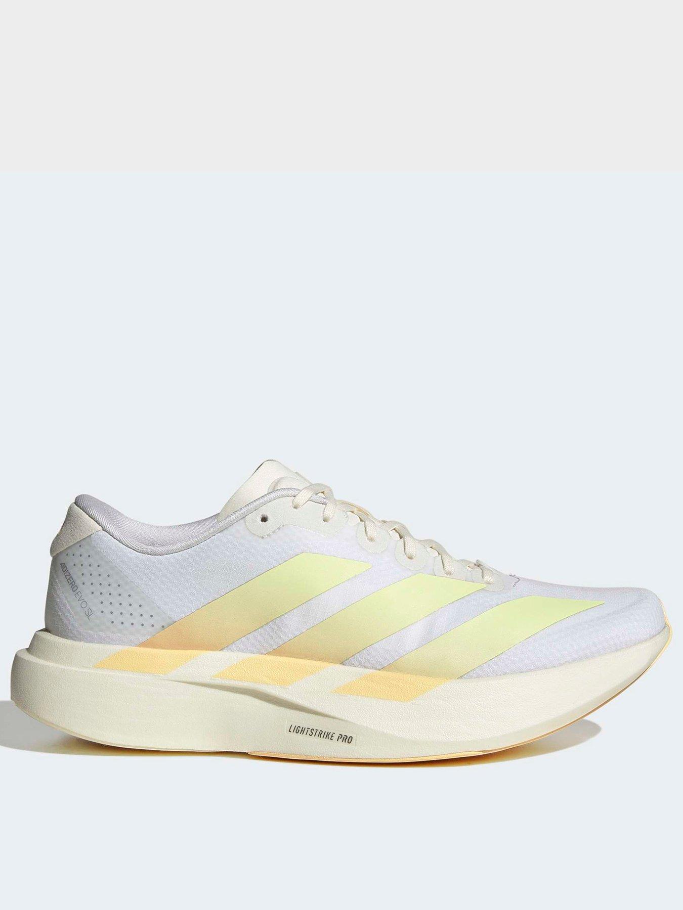 adidas Womens Running Adizero Evo Sl Woven Trainer, White, Size 4.5, Women
