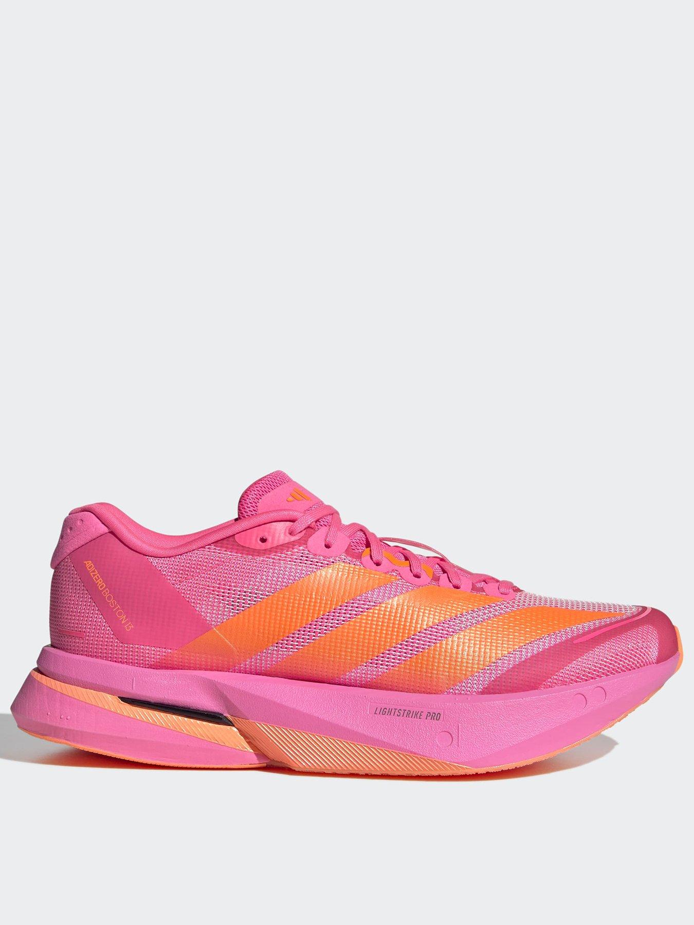 adidas Womens Running Adizero Boston 13 Trainer, Pink, Size 3.5, Women