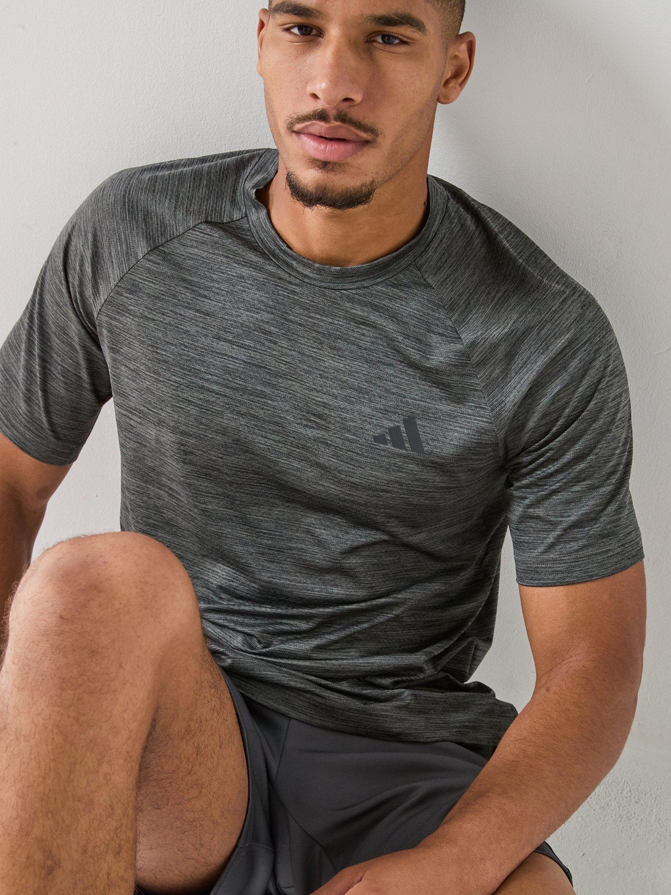 Image 4 of 6 of adidas Mens Training Workout Essentials T-shirt - Black