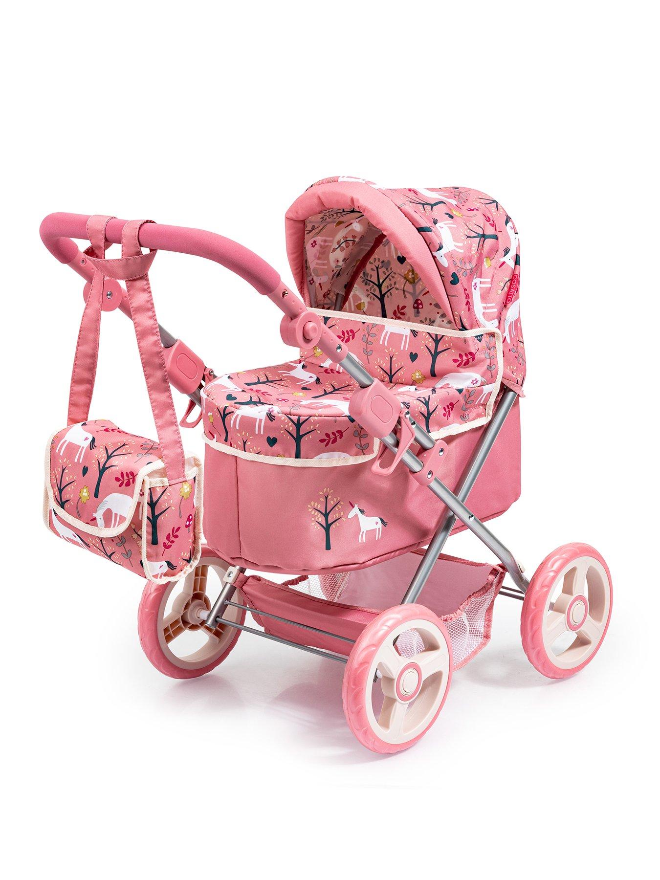 Image 1 of 5 of Cosatto Adjustable Handle Unicorn Garden Toddler Pram Doll Pram