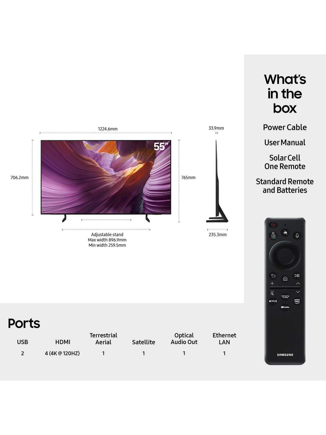 Image 4 of 8 of Samsung TV &amp; Soundbar Package - QE55S85F, 55 inch, OLED 4K, Smart TV and HW-QS700F/XU 3.1.2-channel Q-Series Soundbar with Subwoofer