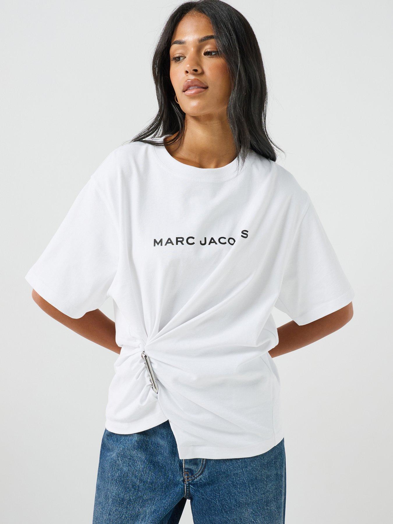 Image 1 of 5 of MARC JACOBS Pop J Marc Logo Drape Boxy Tee