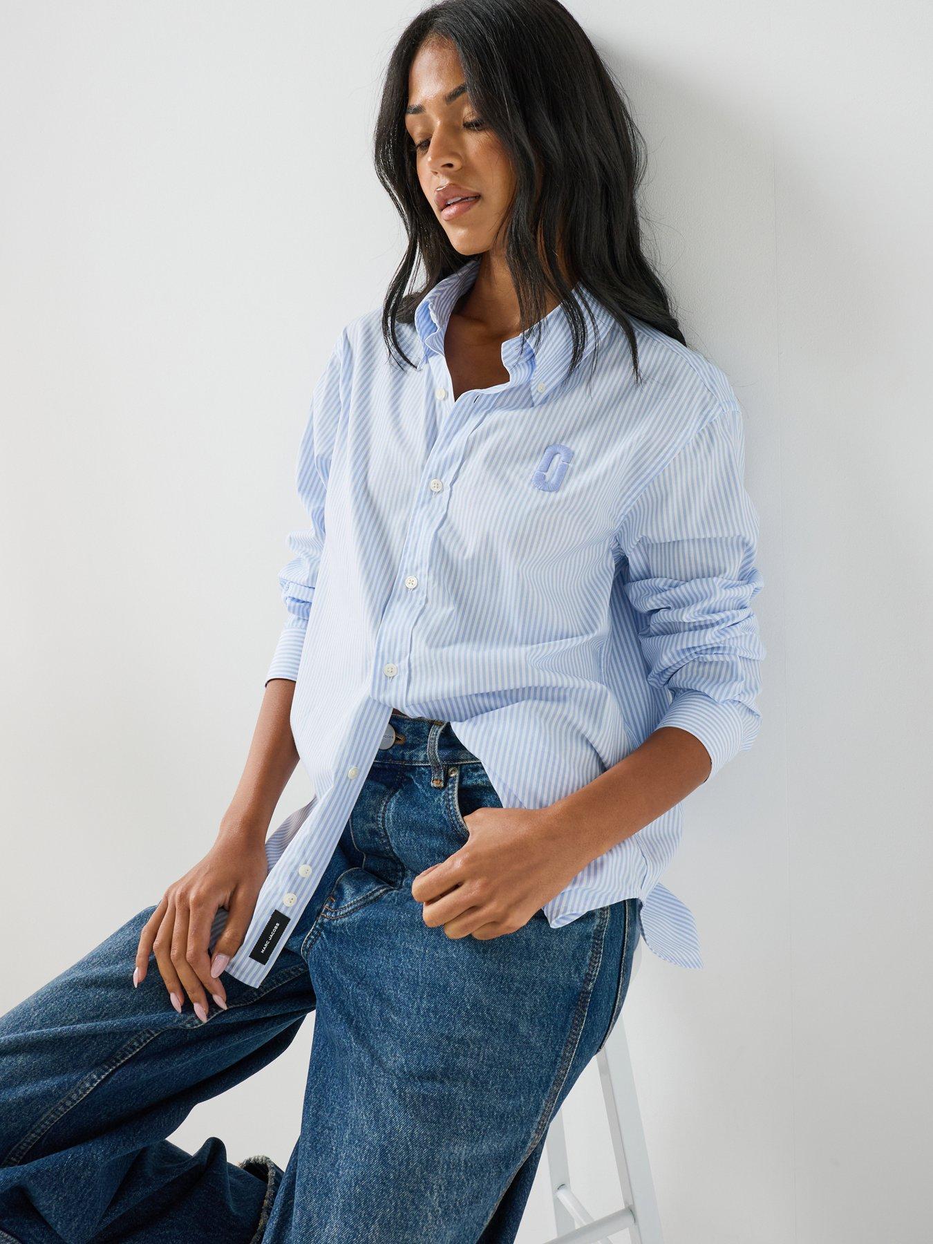 Image 4 of 6 of MARC JACOBS Pop J Poplin Shirt - Blue