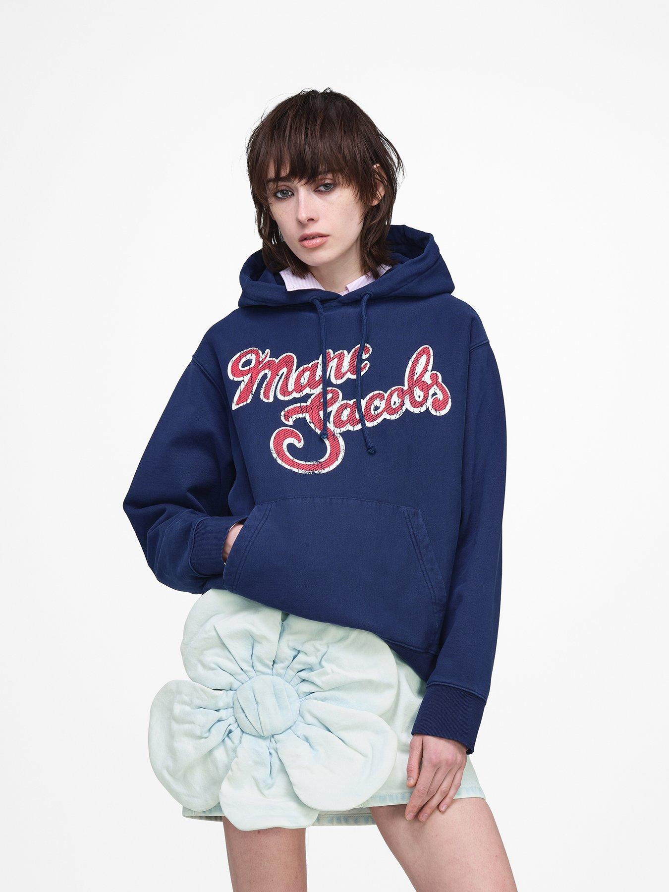 MARC JACOBS Logo Hoodie - Navy