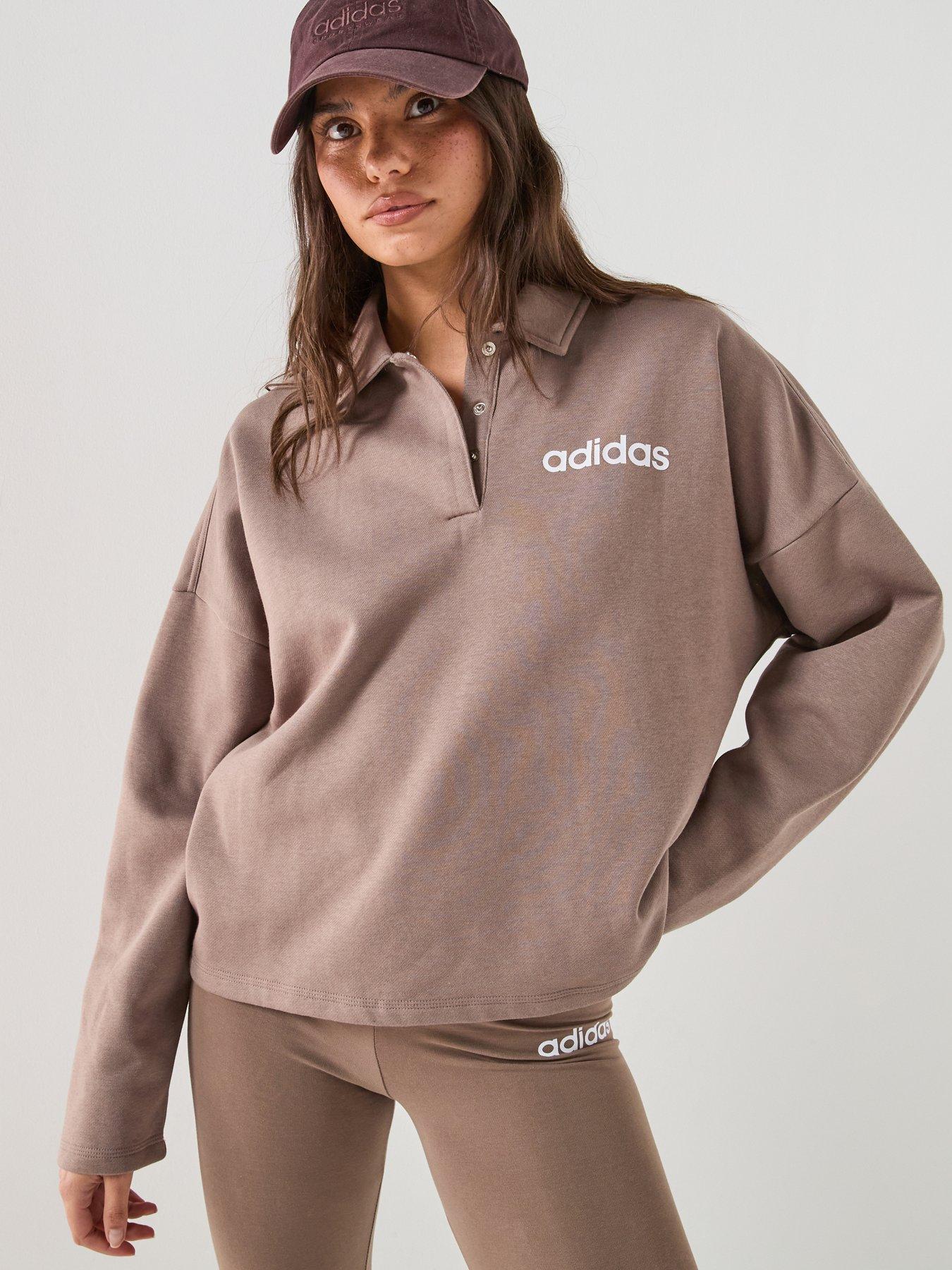 adidas Sportswear Women's Essentials Polo Sweatshirt - Beige
