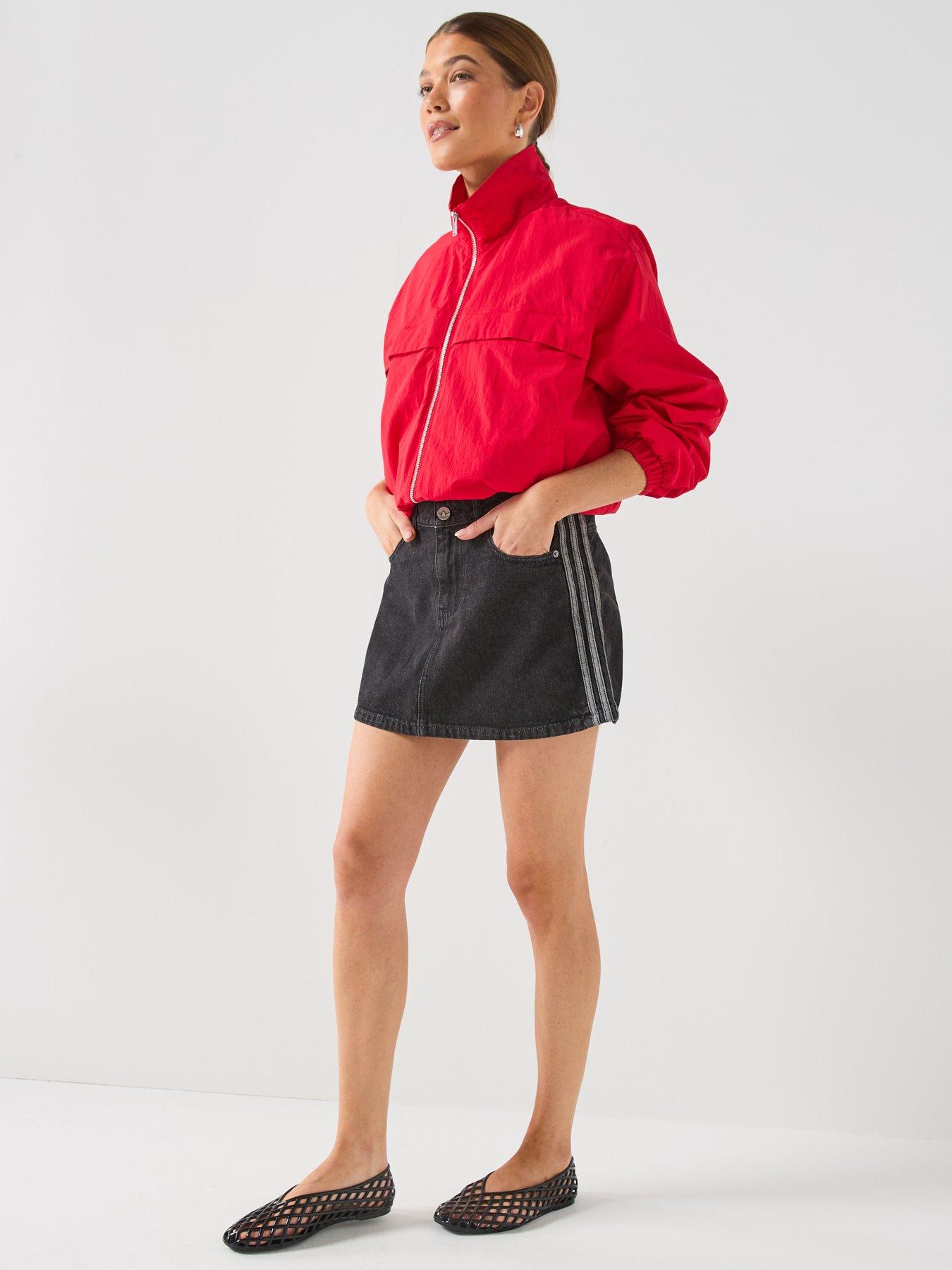 Image 6 of 6 of adidas Originals Womens 3 Stripe Skirt - Black