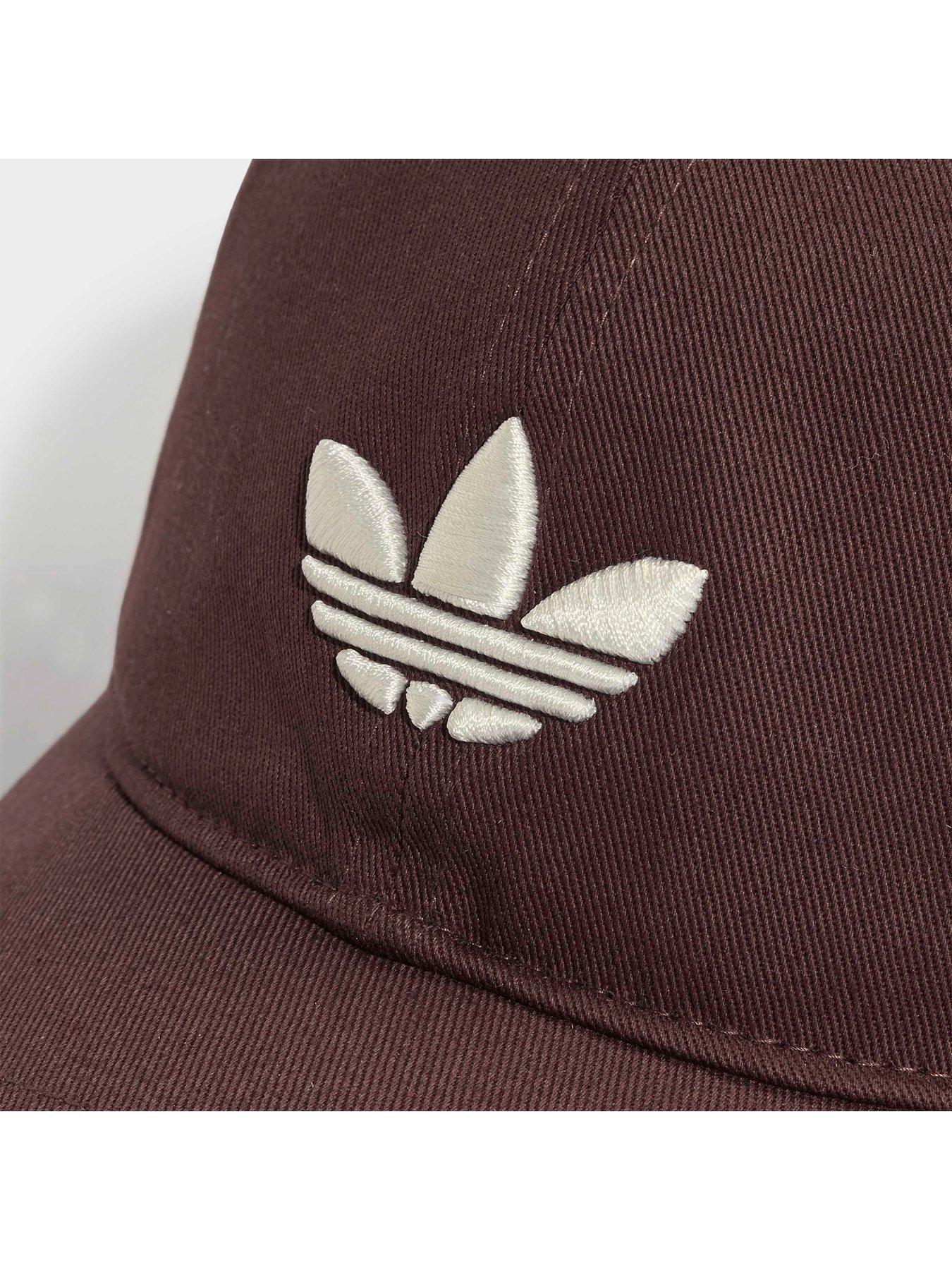 Image 4 of 4 of adidas Originals Womens Trefoil Baseball Cap - Brown