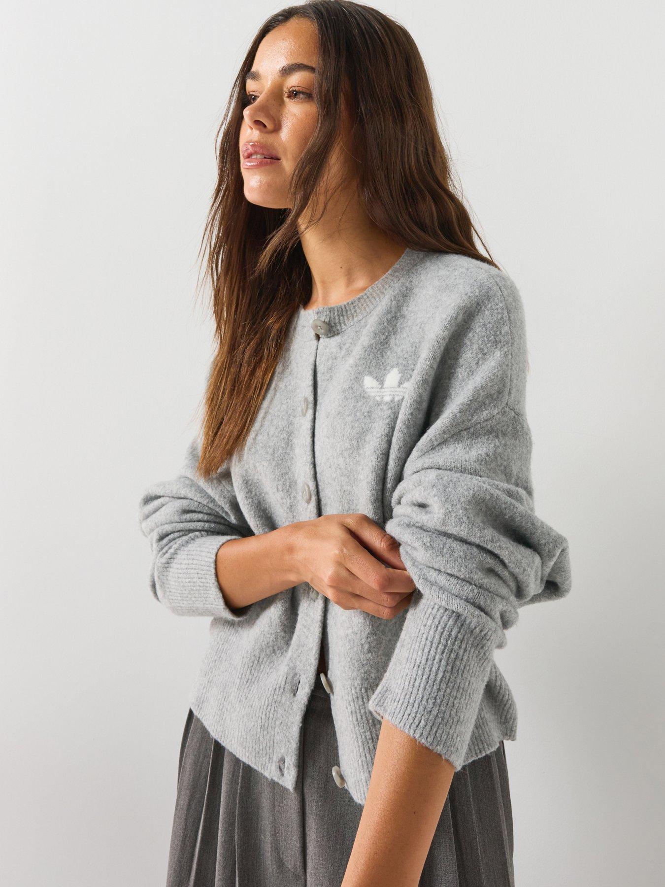 adidas Originals Womens Essentials Cardigan - Grey