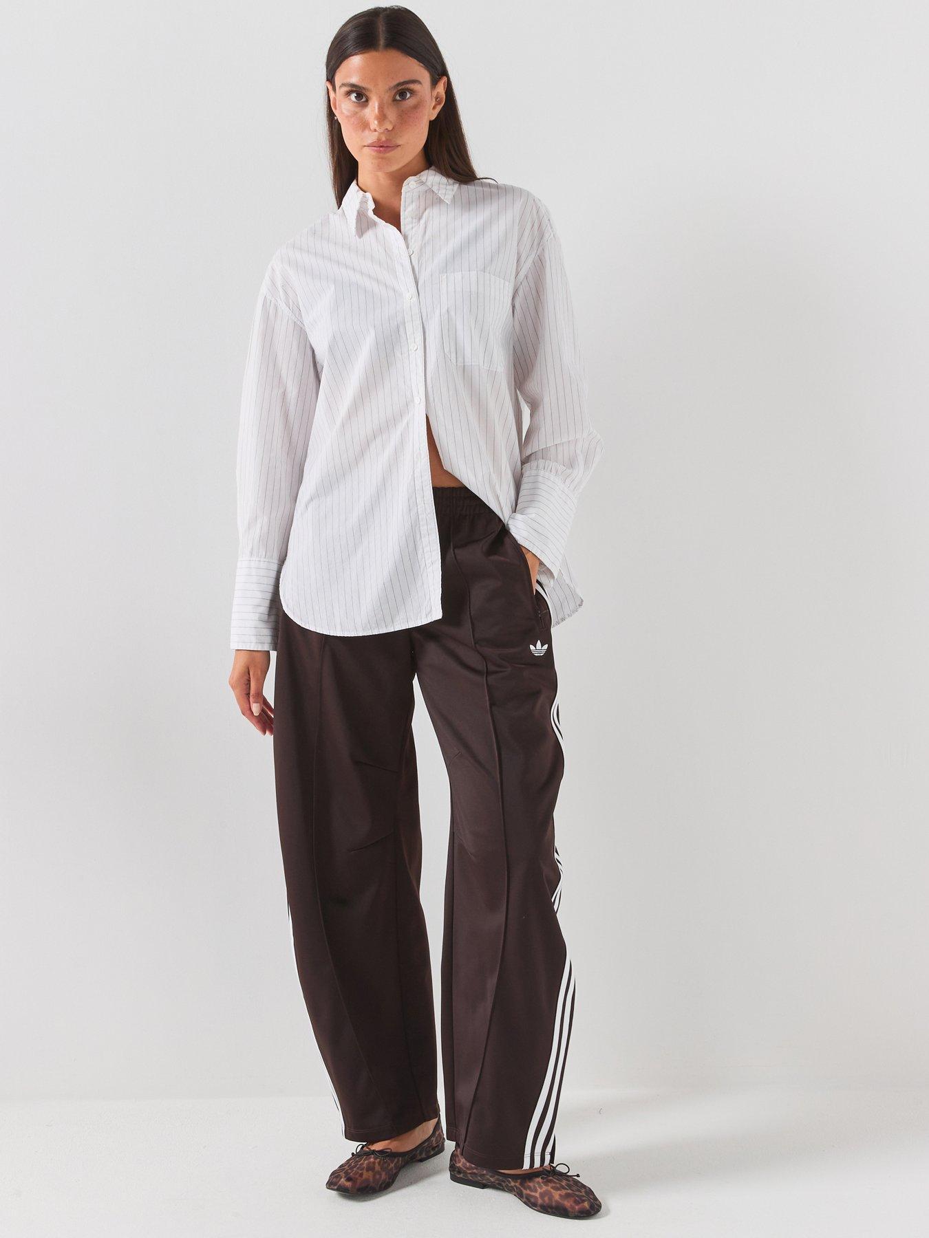 adidas Originals Womens Firebird Barrel Tracksuit Bottoms - Brown