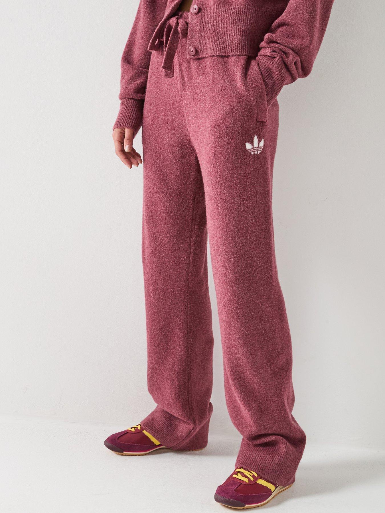 Image 1 of 6 of adidas Originals Womens Essentials Knit Pant - Burgundy