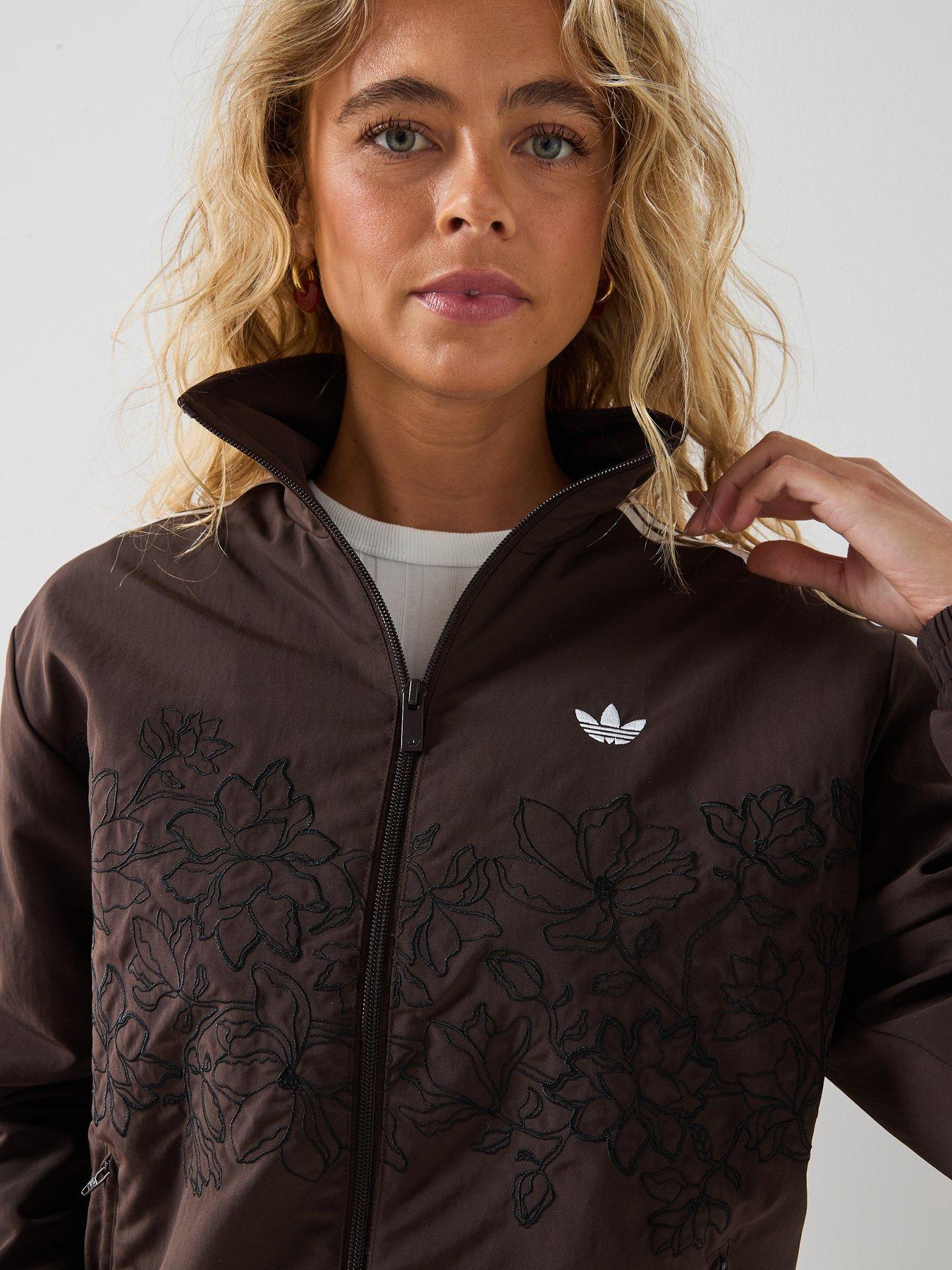 adidas Originals Womens Flower Emriodered Firebird Loose Track