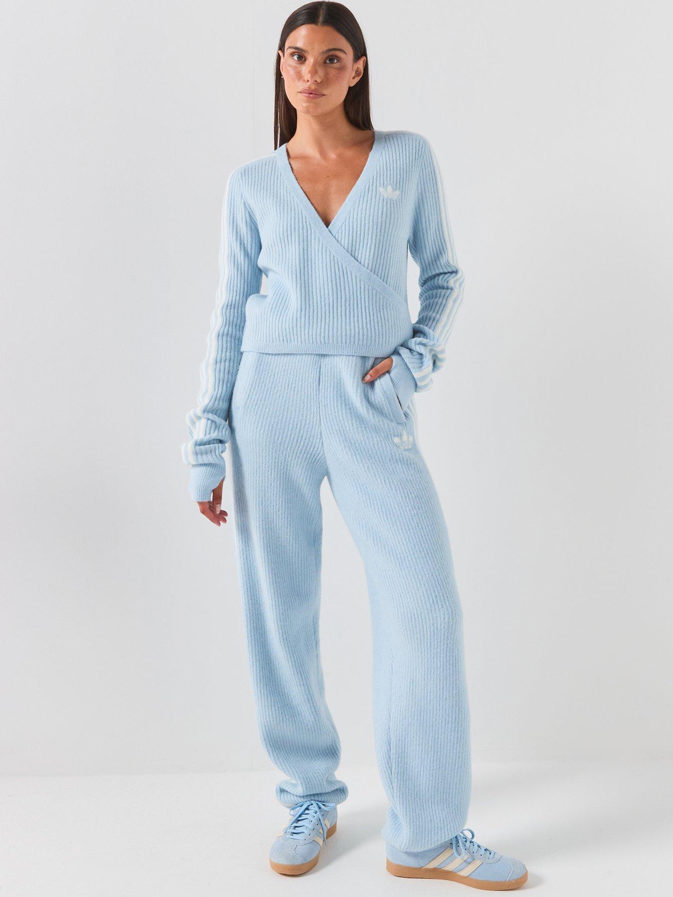 Image 3 of 6 of adidas Originals Womens Knit Pants - Blue