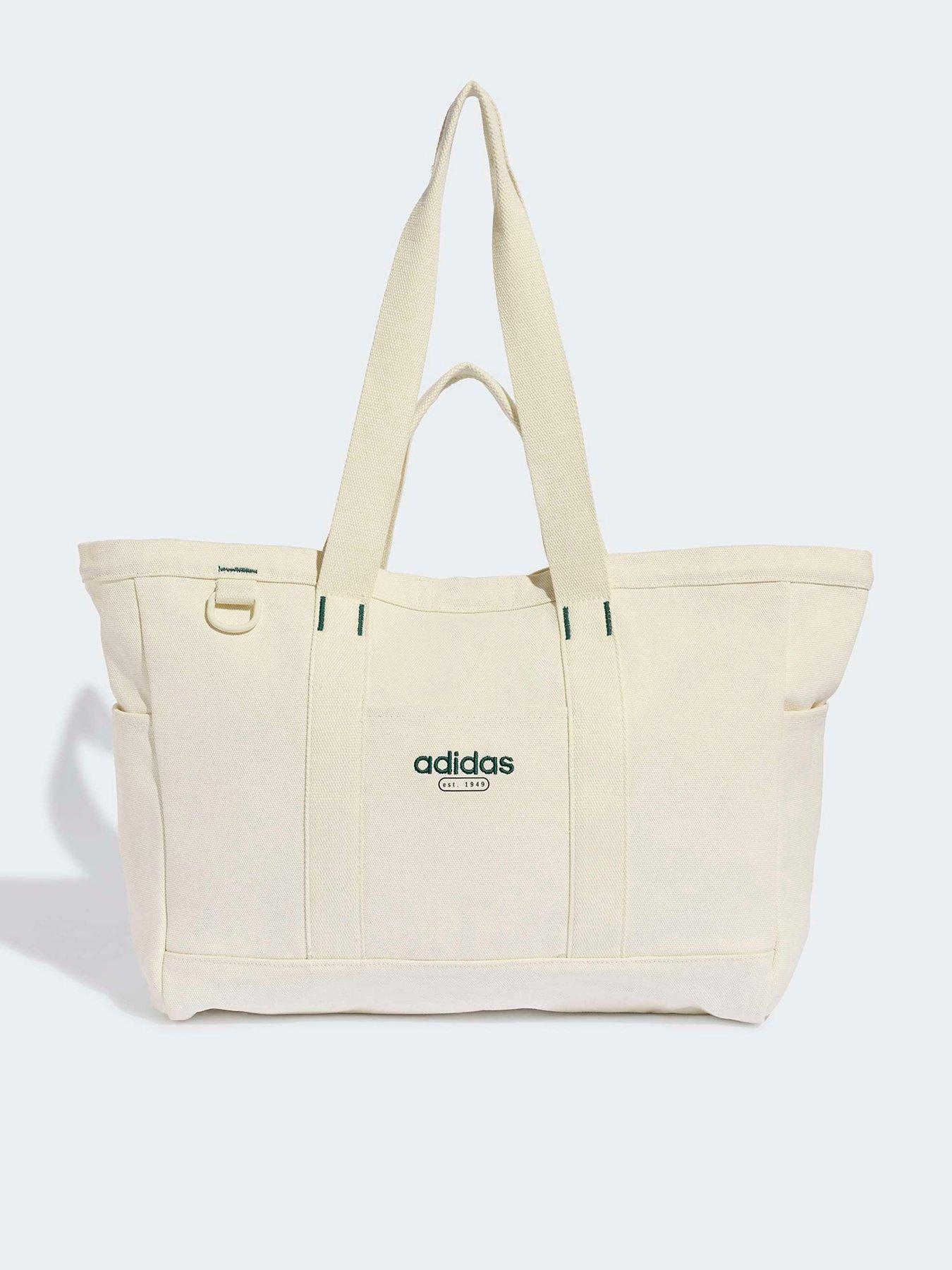 adidas Sportswear Linear Canvas Tote Bag - Ivory - Beige