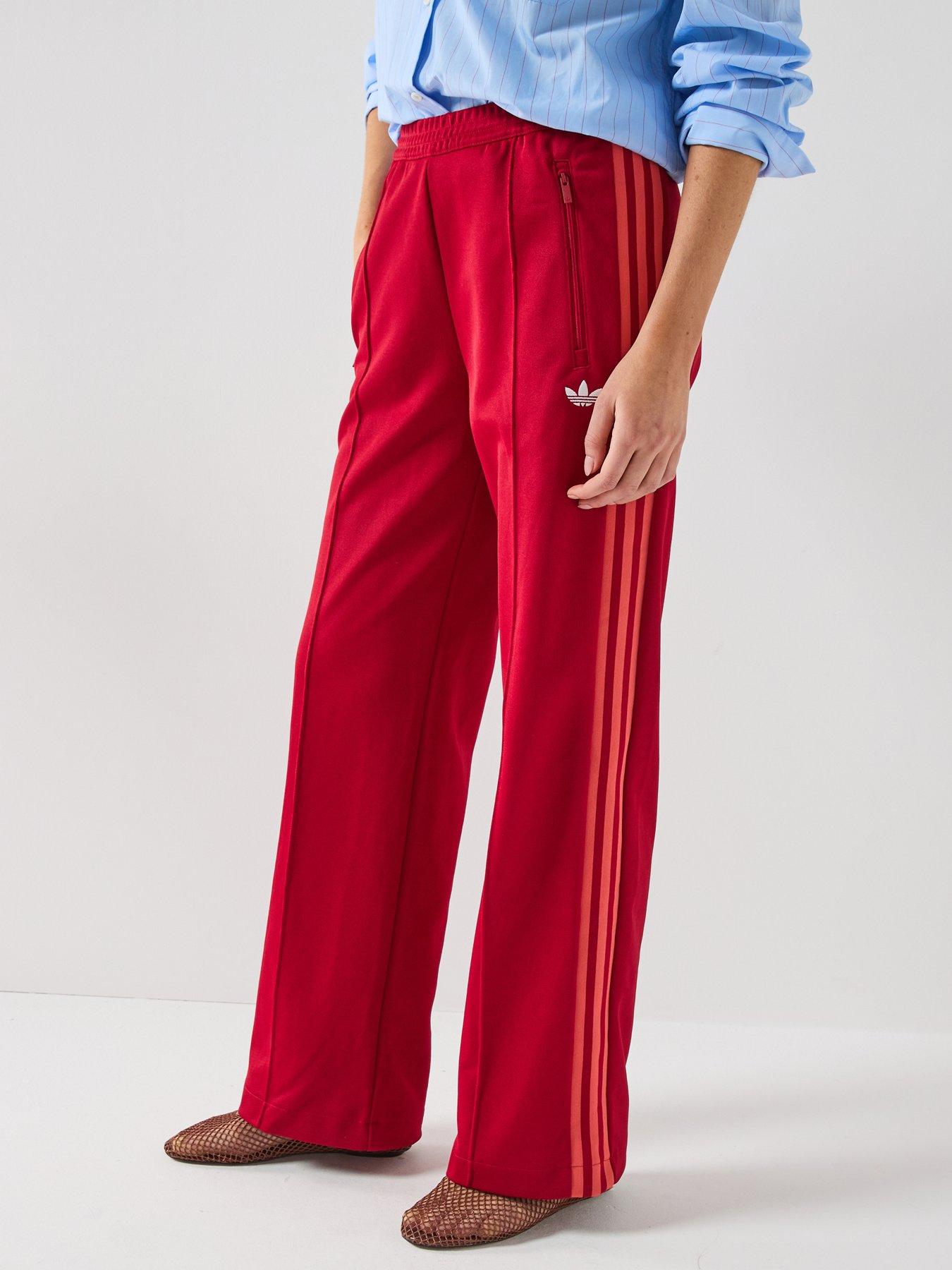 adidas Originals Womens Firebird Loose Track Pants - Red