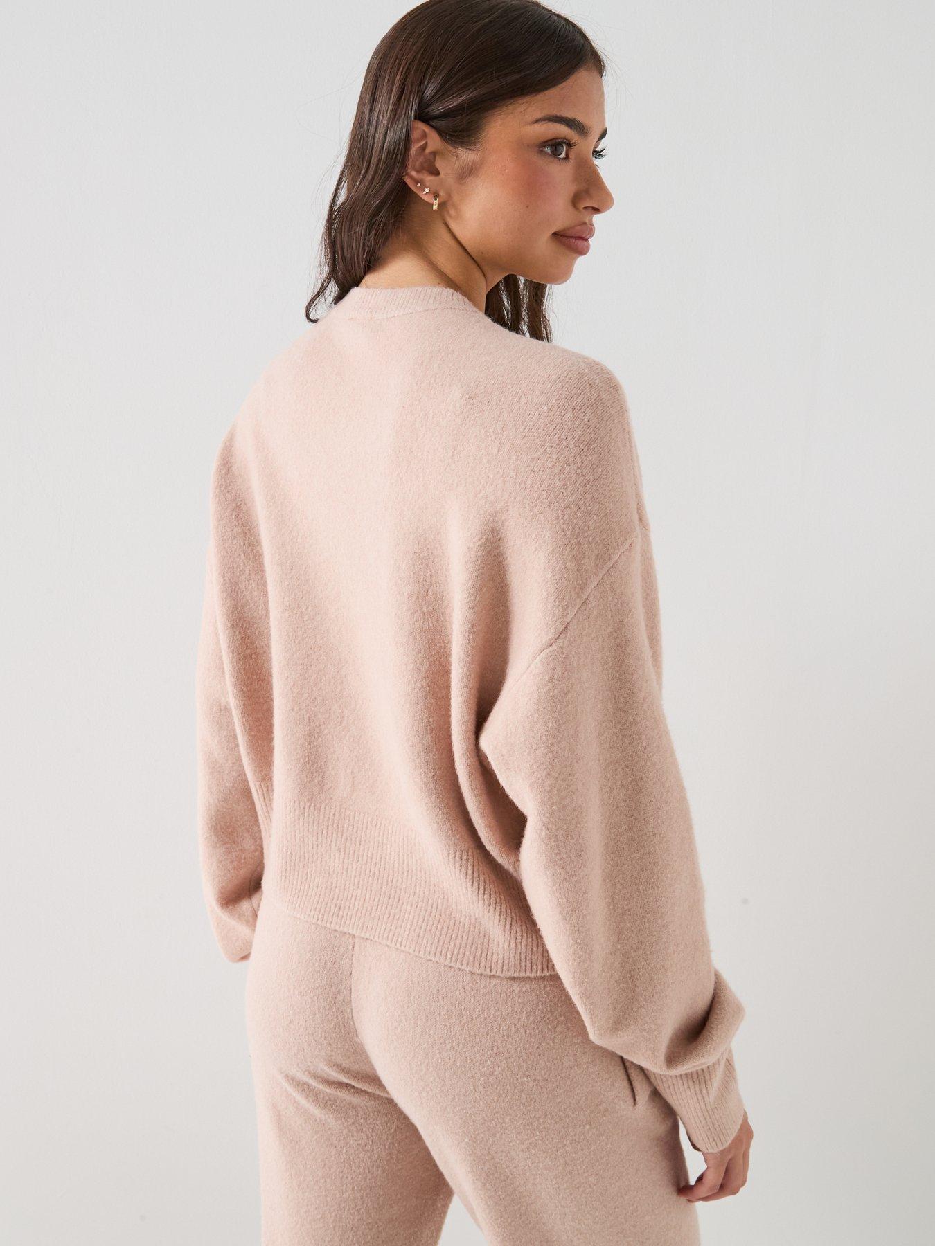 Image 2 of 6 of adidas Originals Womens Essential Long Sleeve Cardigan - Pink