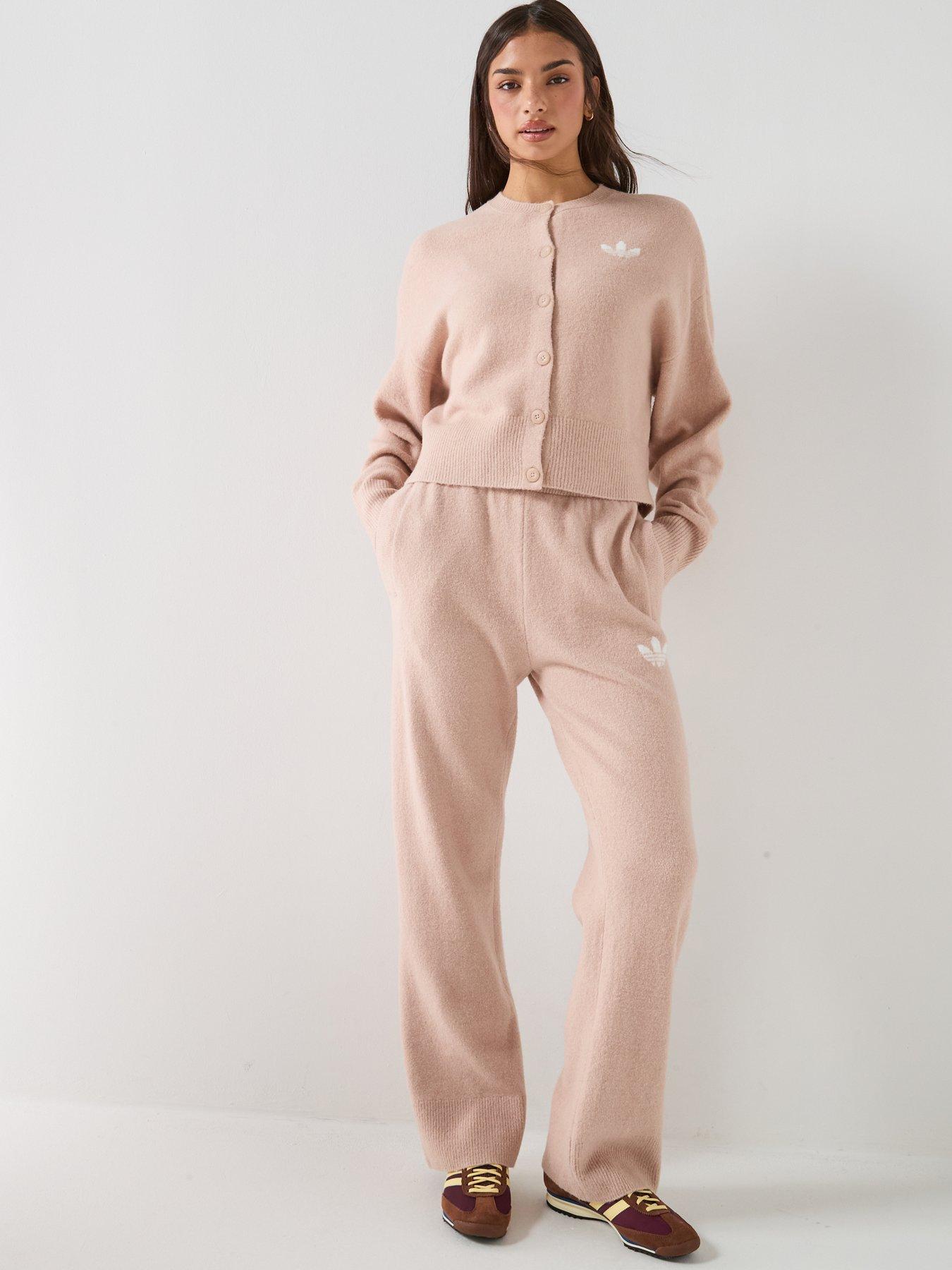 Image 4 of 6 of adidas Originals Womens Essential Long Sleeve Cardigan - Pink