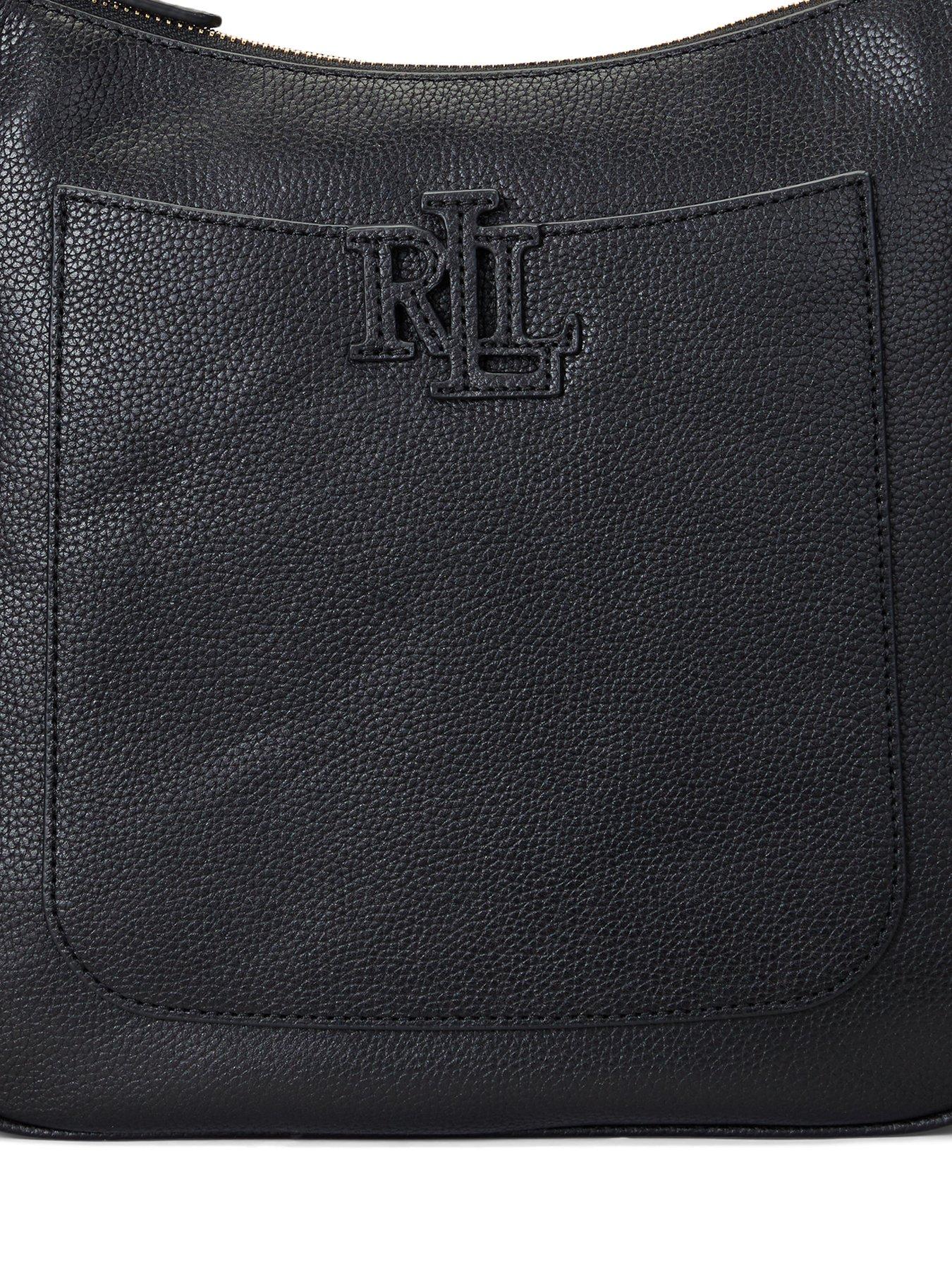 Image 3 of 4 of Lauren by Ralph Lauren Pebbled Leather Small Cameryn Crossbody - Black