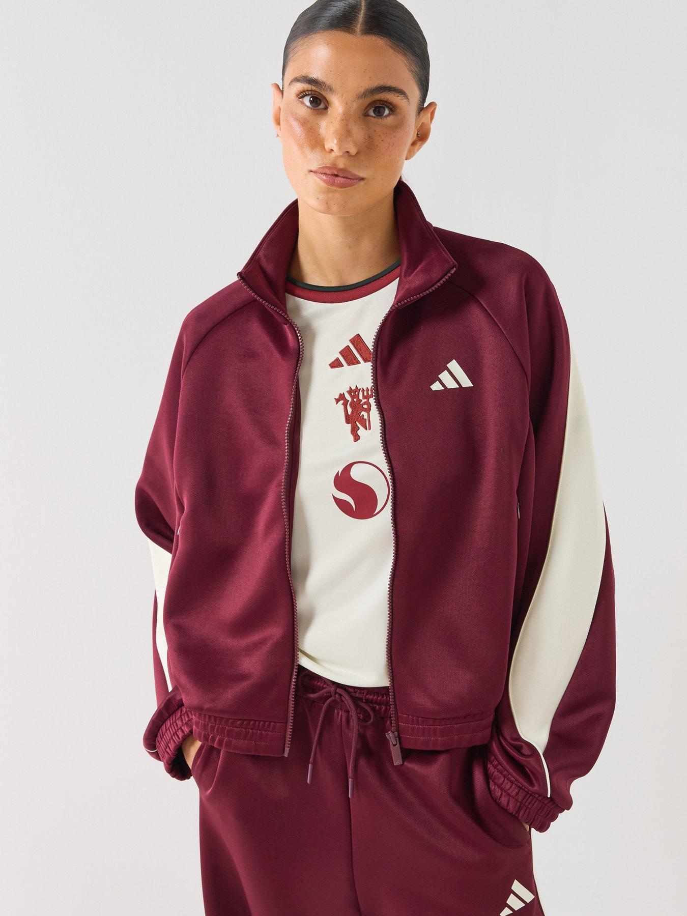 adidas Sportswear Womens Stadium Tracktop - Burgundy