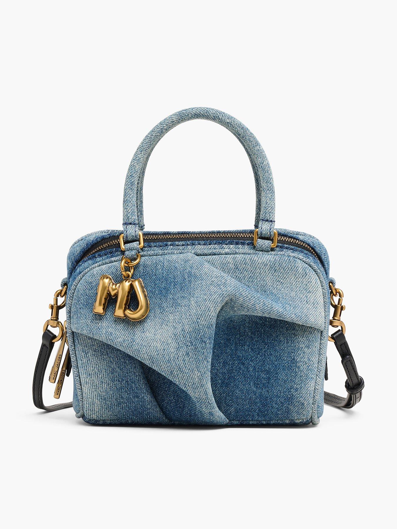 MARC JACOBS The Micro Bauletto Denim Bag - Blue