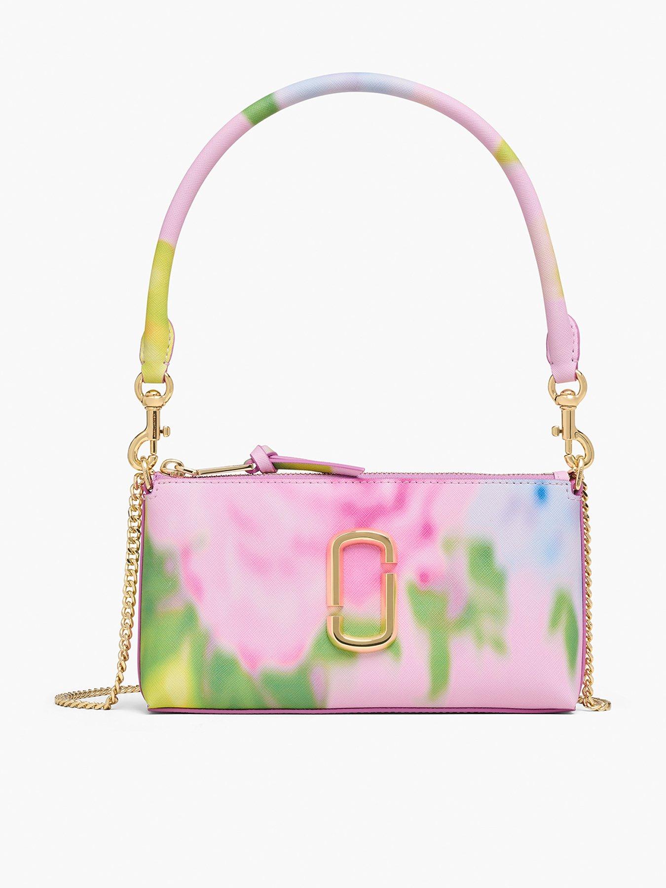 MARC JACOBS The Blurred Floral Snapshot Convertible Floral Shoulder Bag - Ribbon Pink