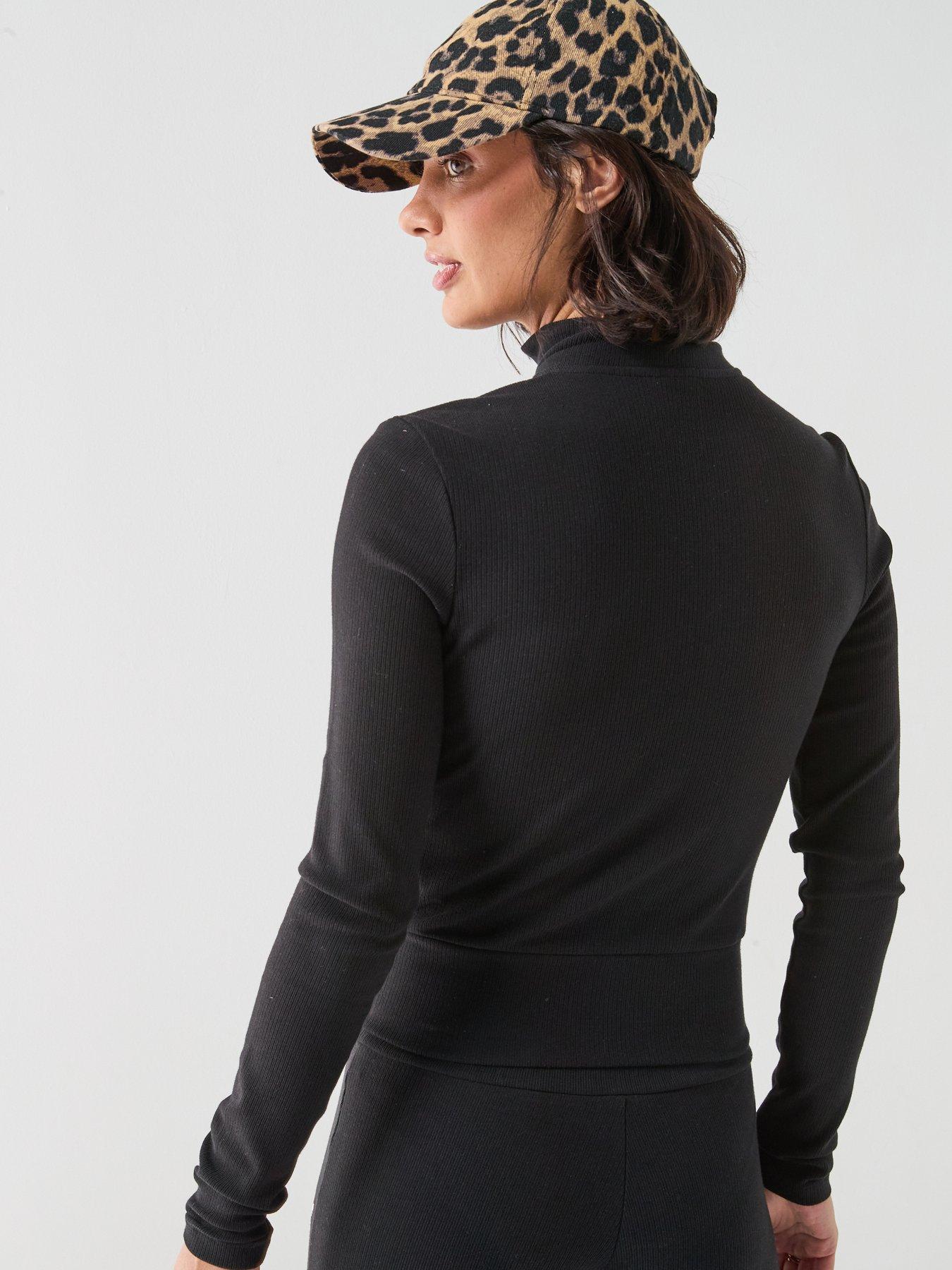 Image 2 of 6 of adidas Originals Women's Essentials Rib Tracktop - Black