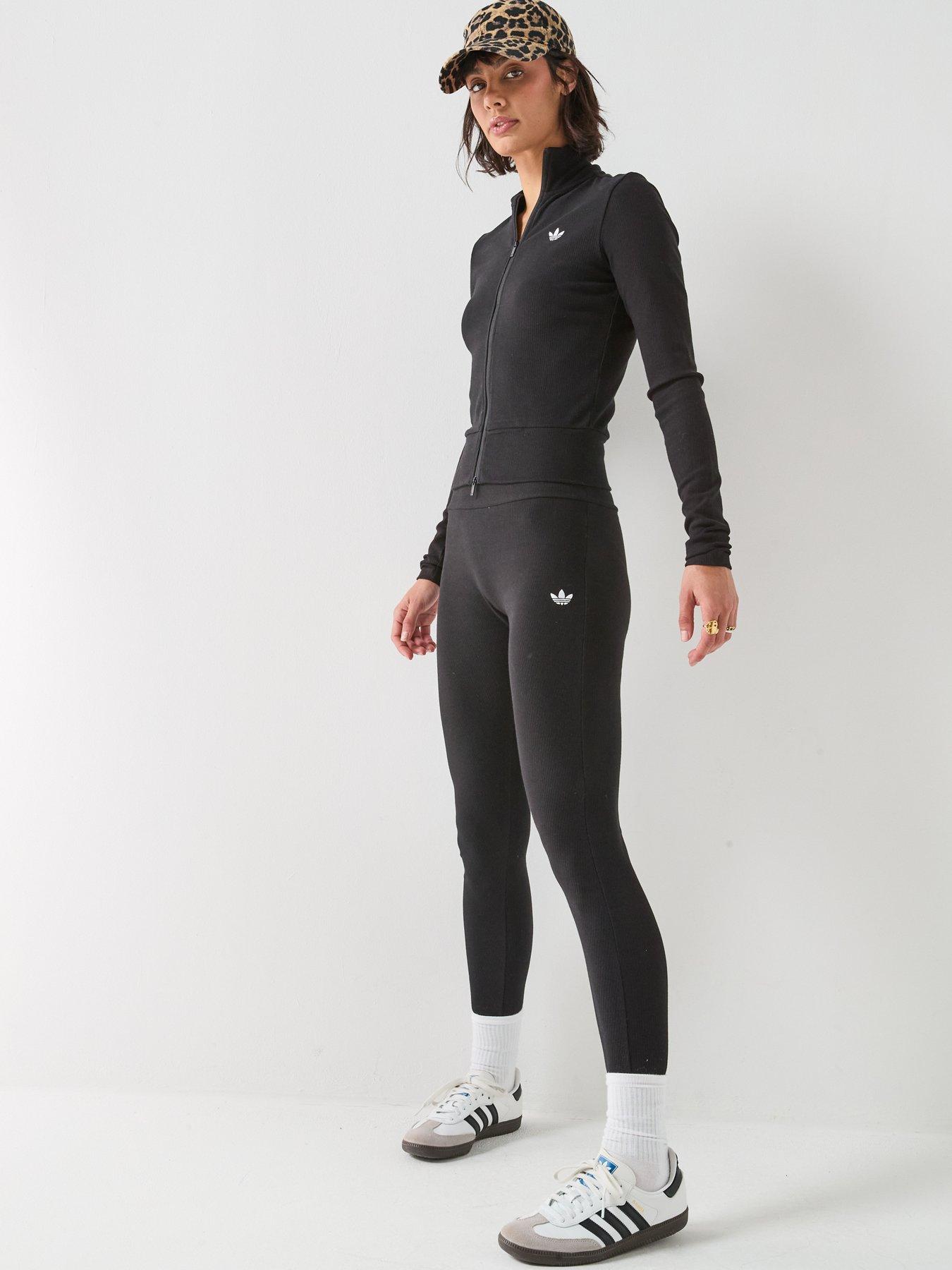 Image 4 of 6 of adidas Originals Women's Essentials Rib Tracktop - Black