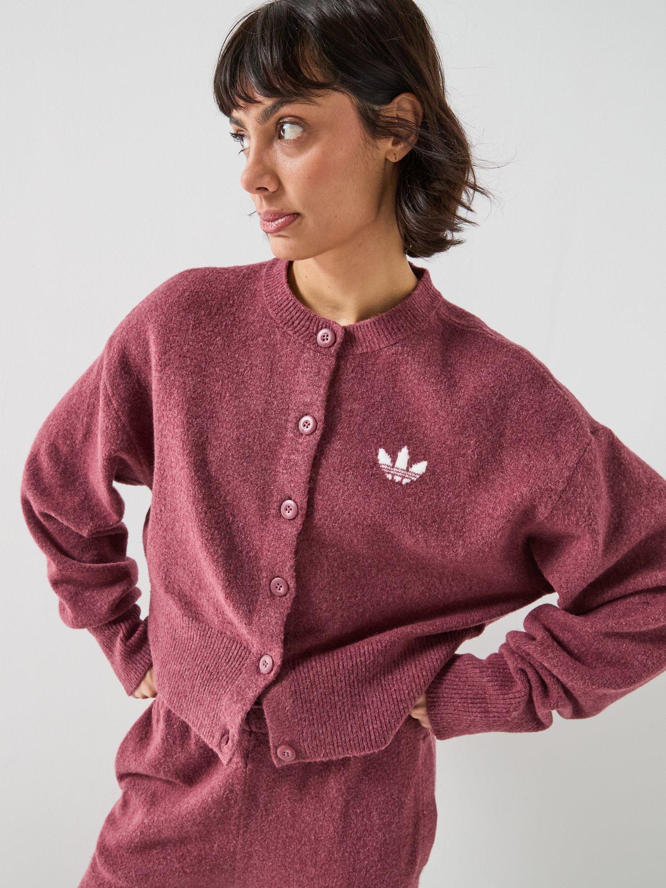 Image 4 of 6 of adidas Originals Womens Essentials Cardigan - Brown