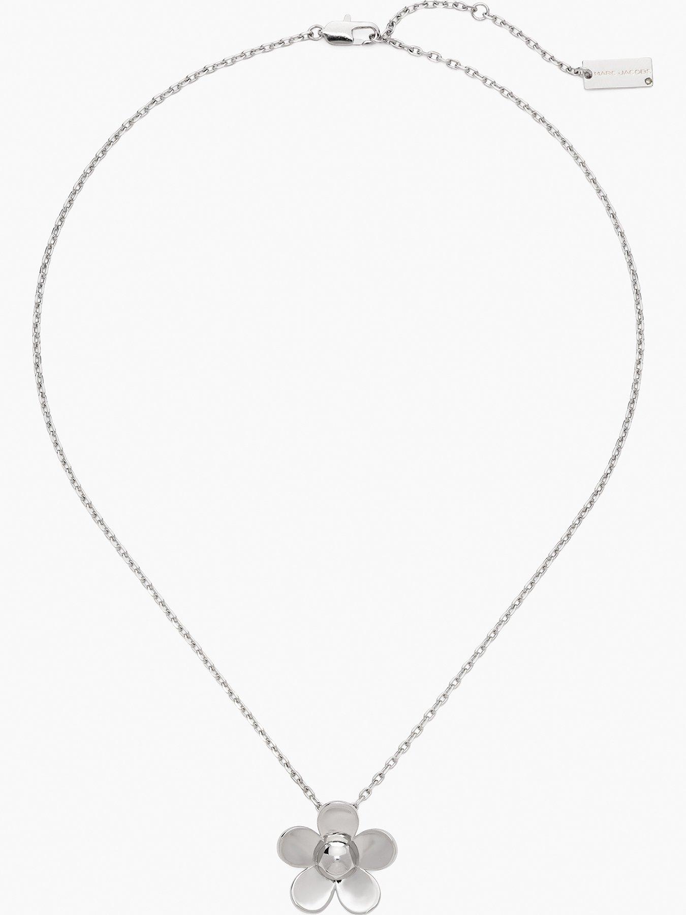 MARC JACOBS Mini Daisy Pendant Necklace - Silver