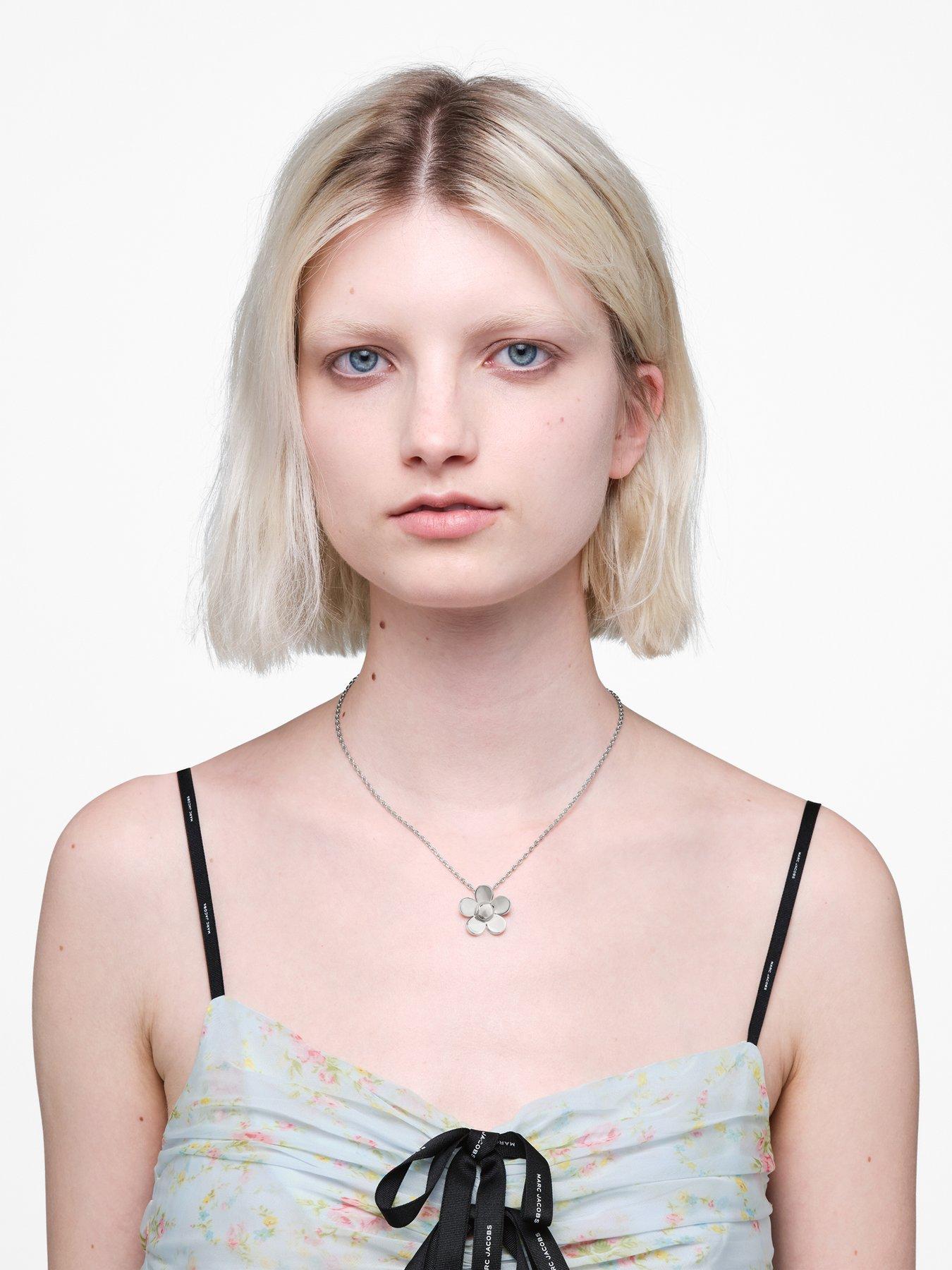 Image 2 of 4 of MARC JACOBS Mini Daisy Pendant Necklace - Silver