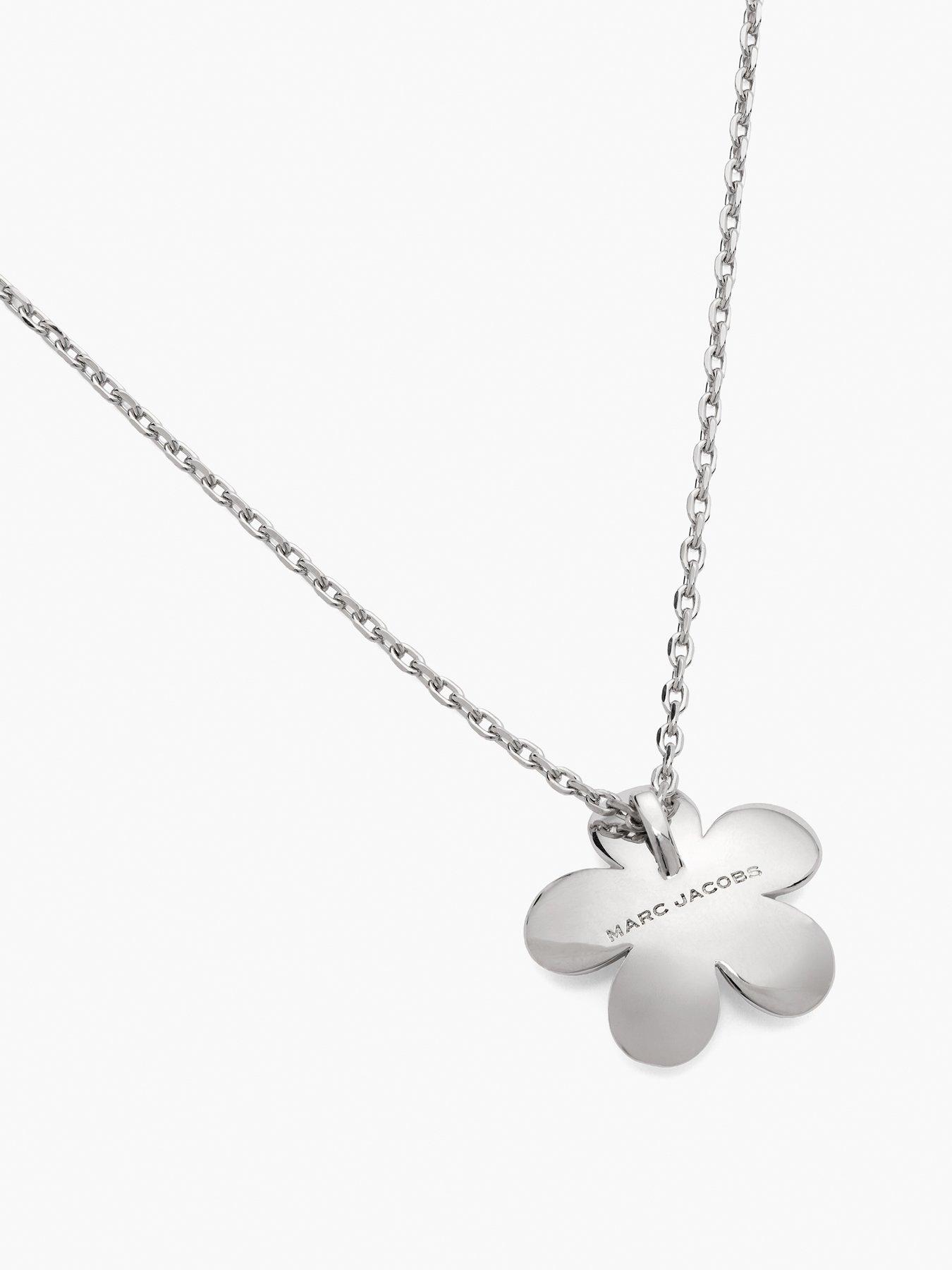 Image 4 of 4 of MARC JACOBS Mini Daisy Pendant Necklace - Silver