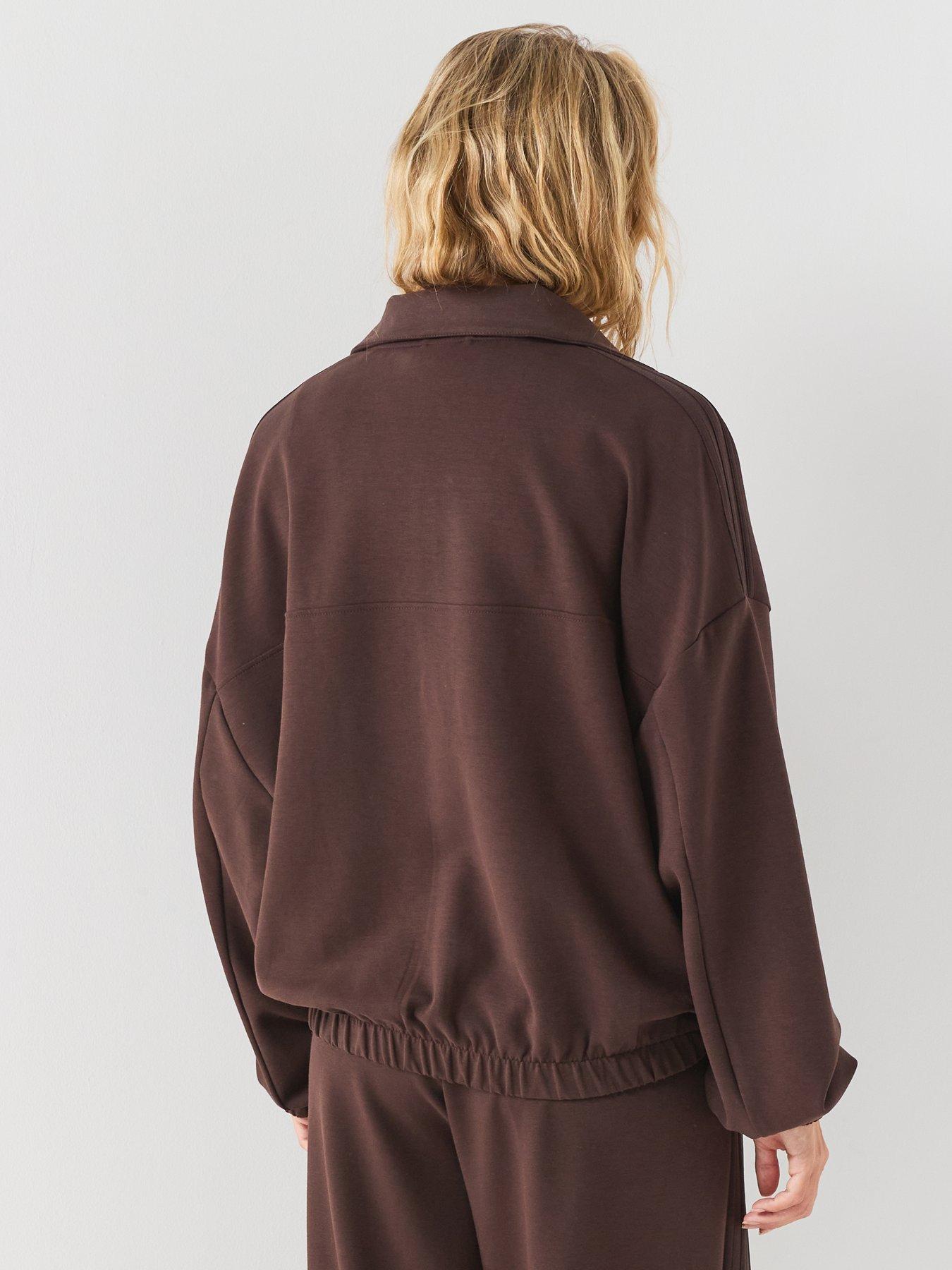 Image 2 of 6 of adidas Originals Womens Buttersoft Full Zip Jacket - Brown