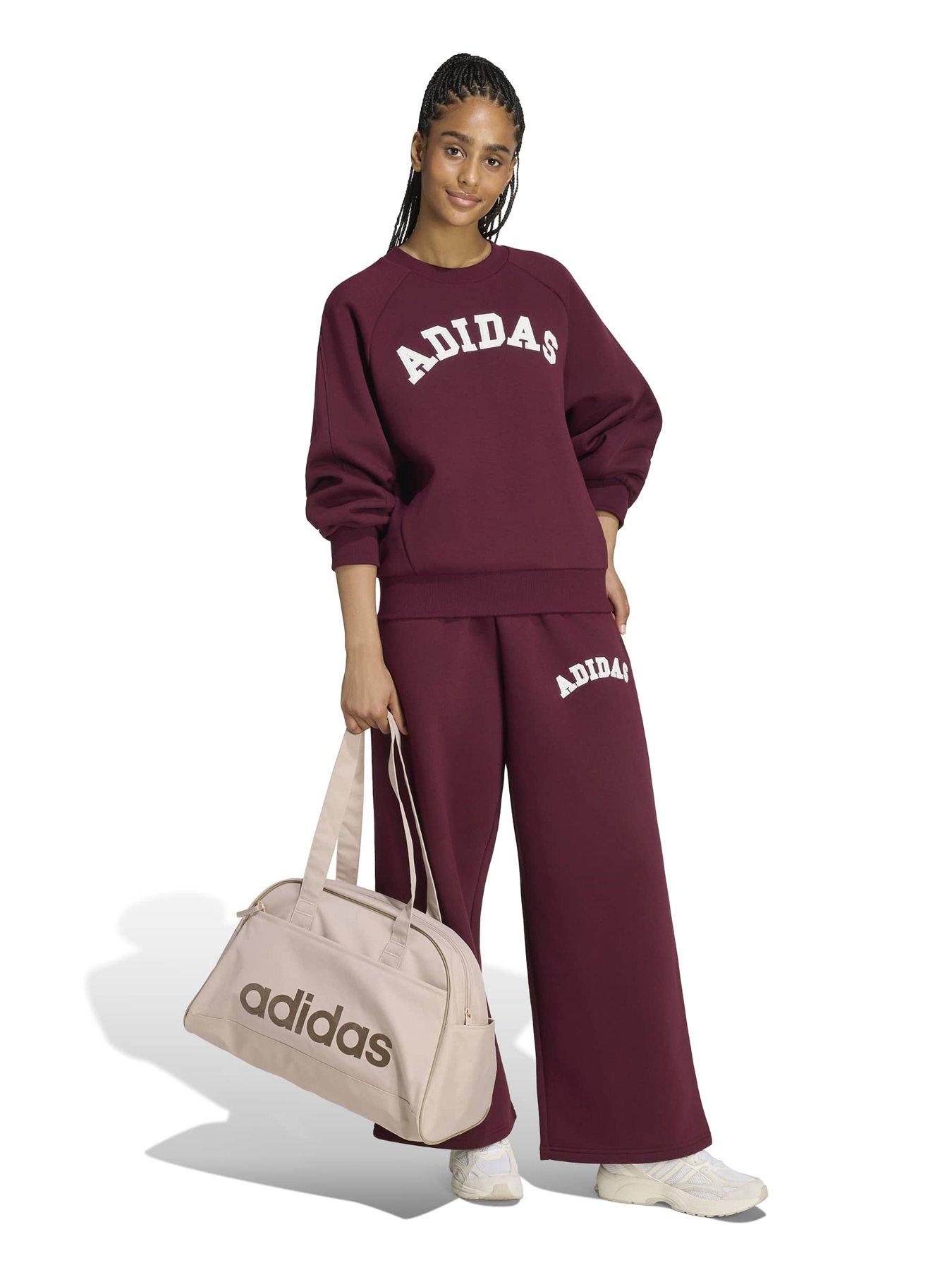 Image 3 of 5 of adidas Sportswear Womens Logo Crew Sweatshirt - Burgundy